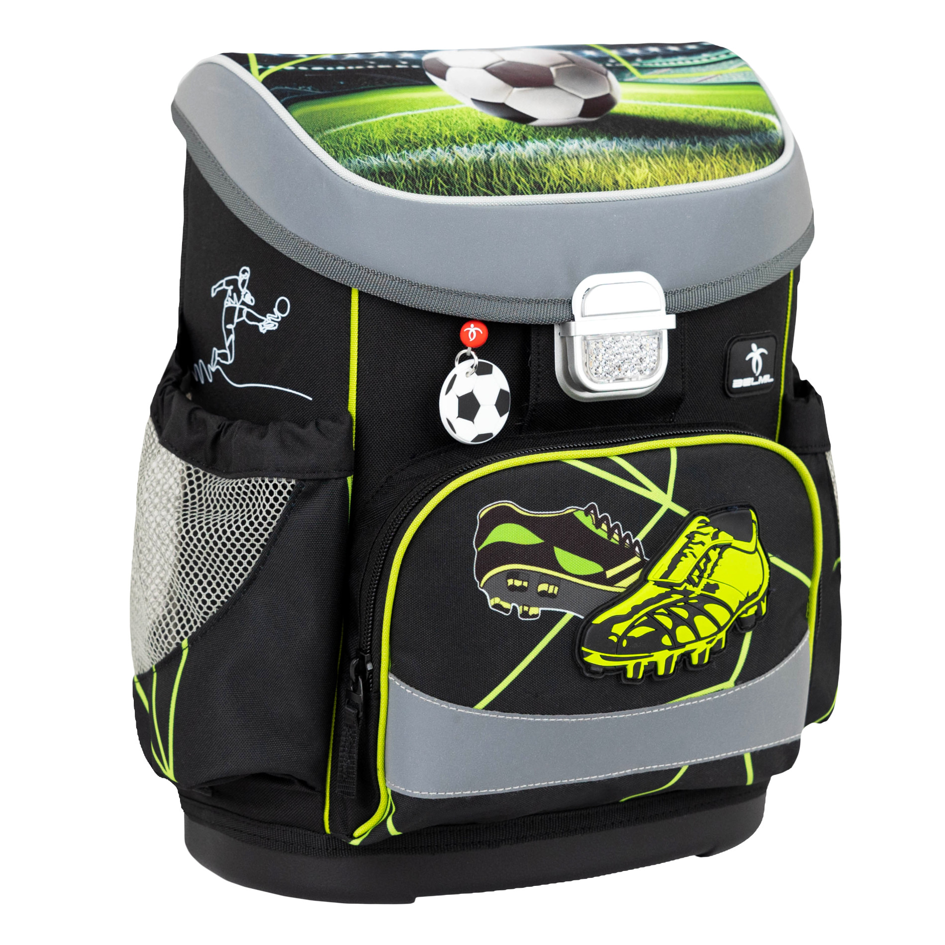 Belmil Mini-Fit ergonomisches Schulranzen-Set 4-teilig "Champion's Kick"