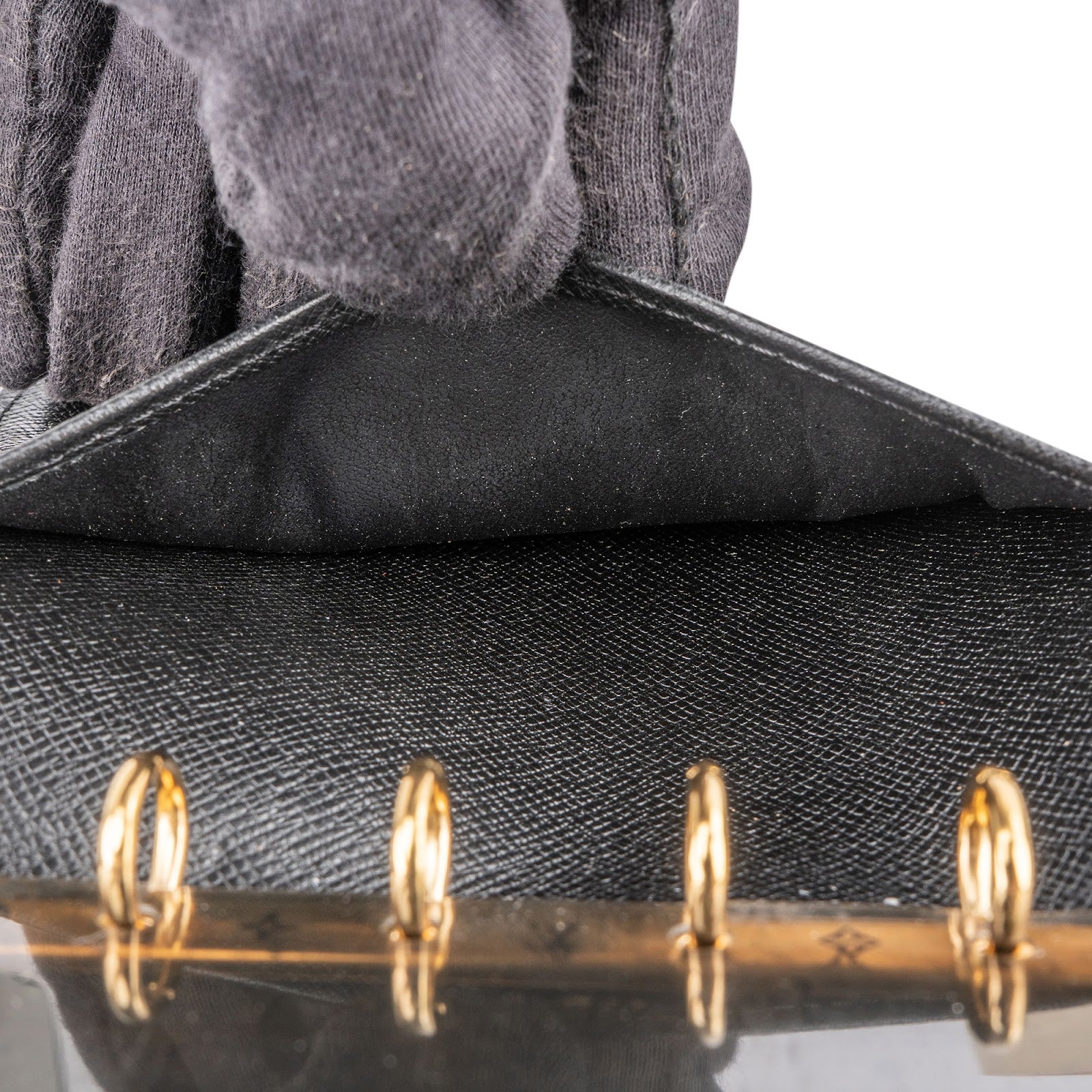Agenda PM Louis Vuitton en cuir Epi noir