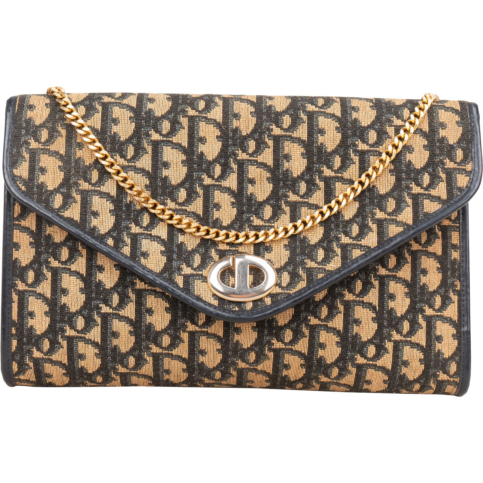 Sac à bandoulière Christian Dior en toile Monogram Trotter