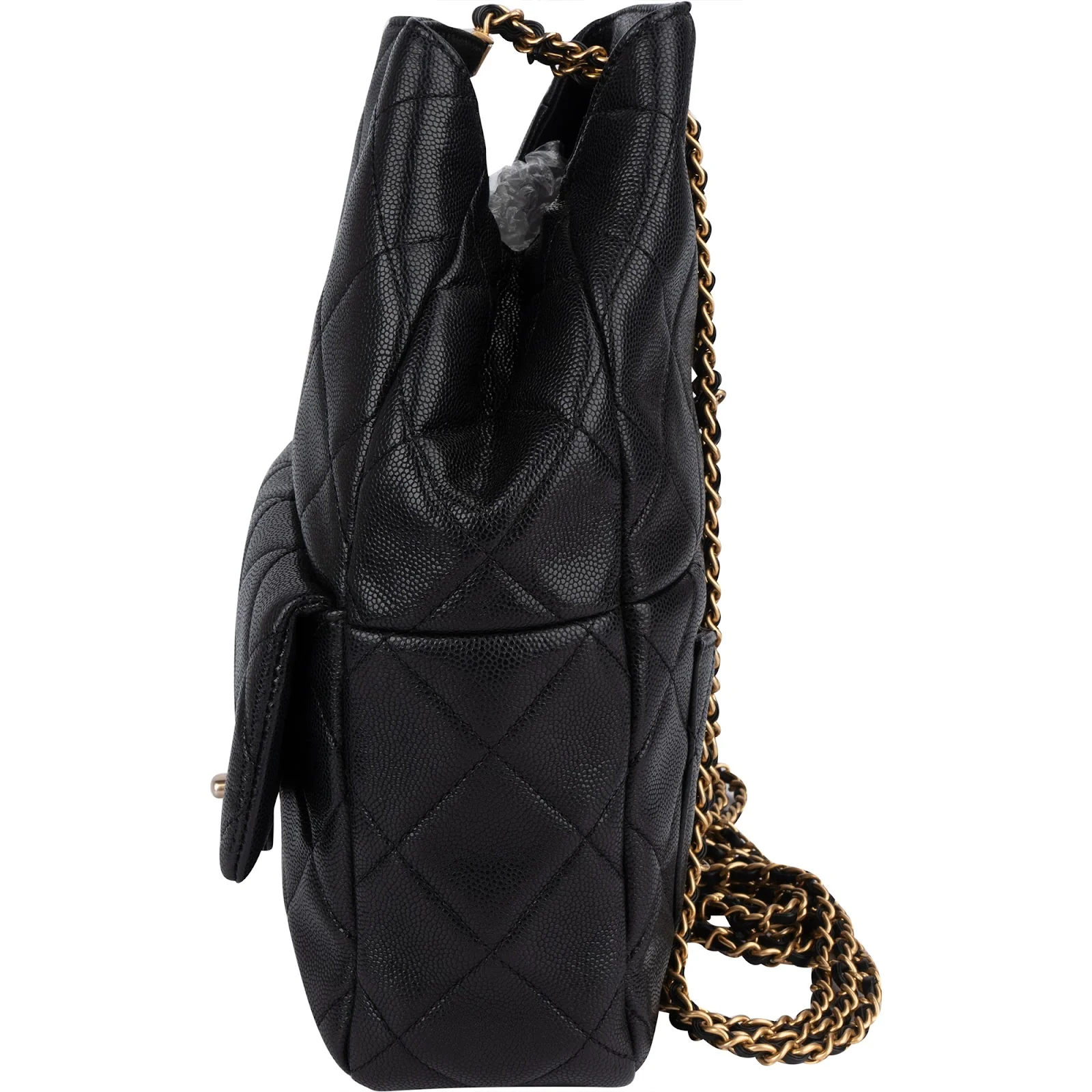 Chanel Quilted Caviar Leather Backpack Shoulder Bag