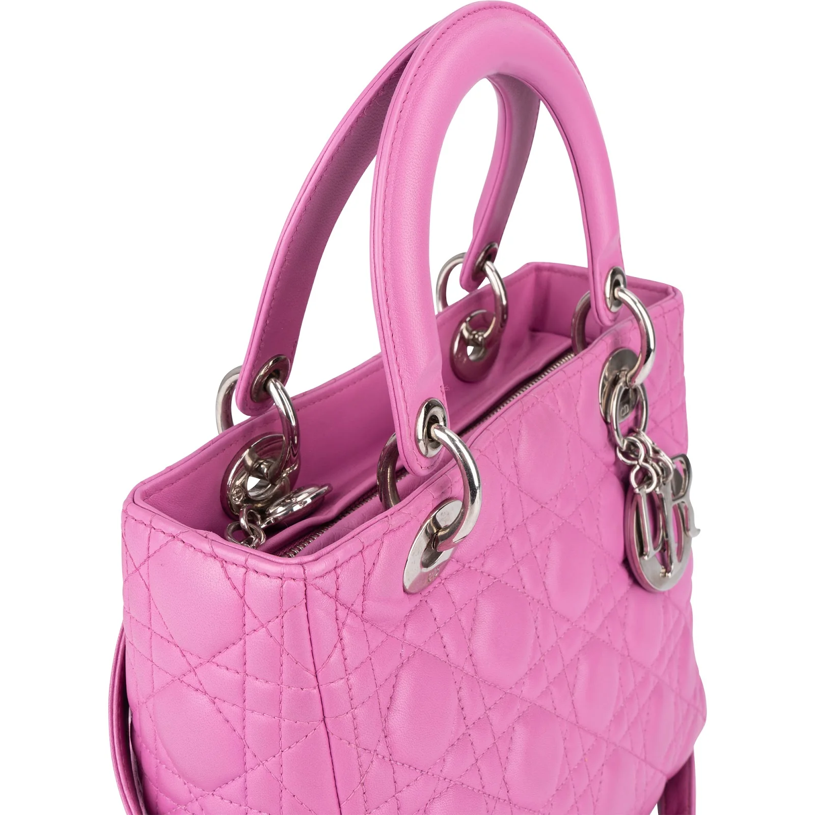 Christian Dior Quilted Leather Lady Dior Handbag