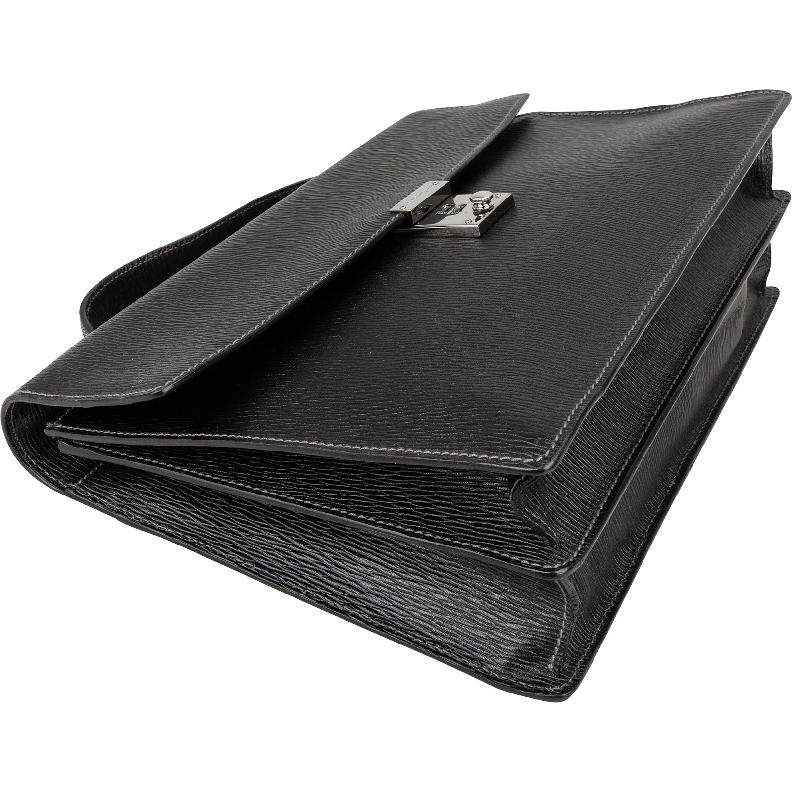 Salvatore Ferragamo Grained Leather Aktentasche