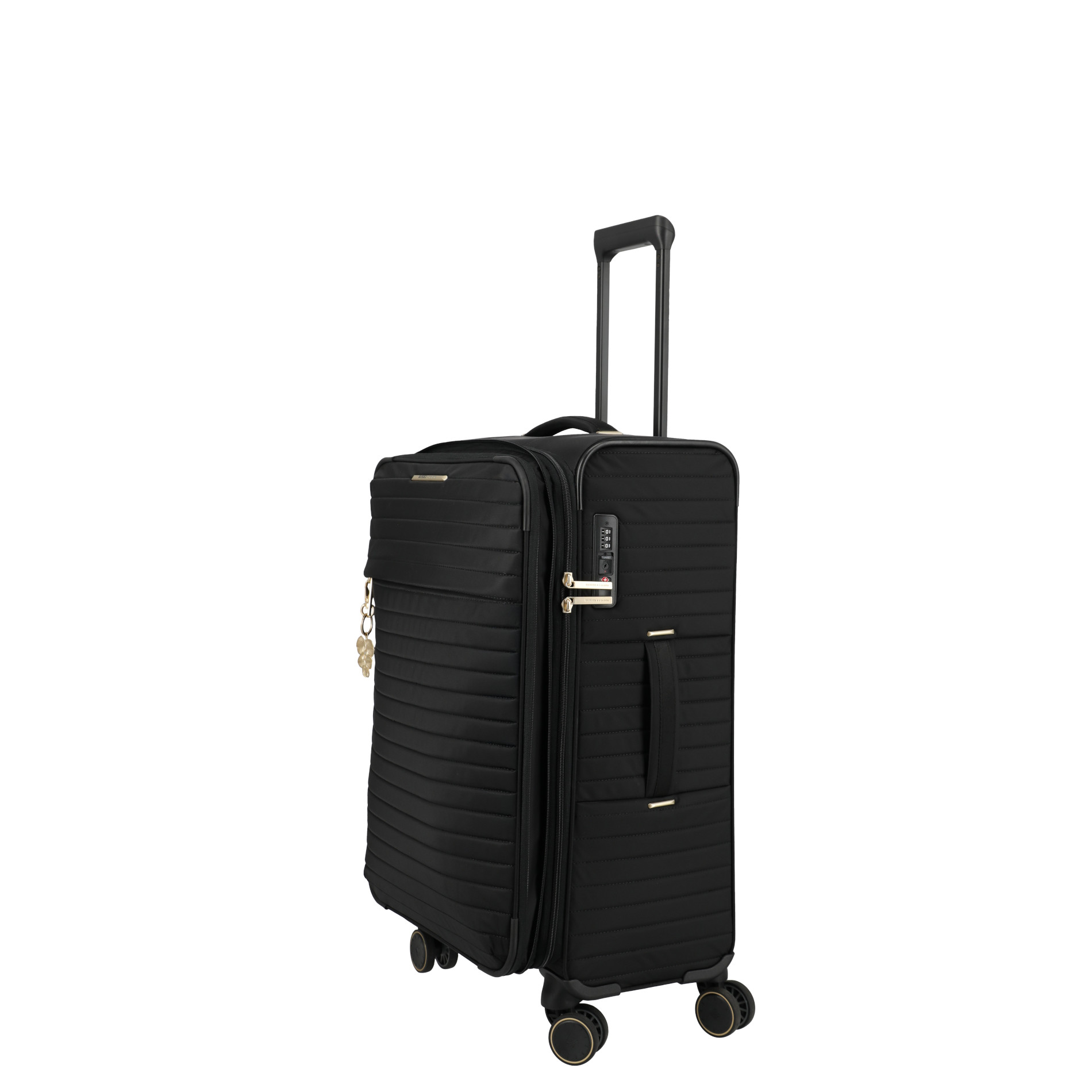 BARBARA STEPP Trolley M (68 cm) erweiterbar - schwarz