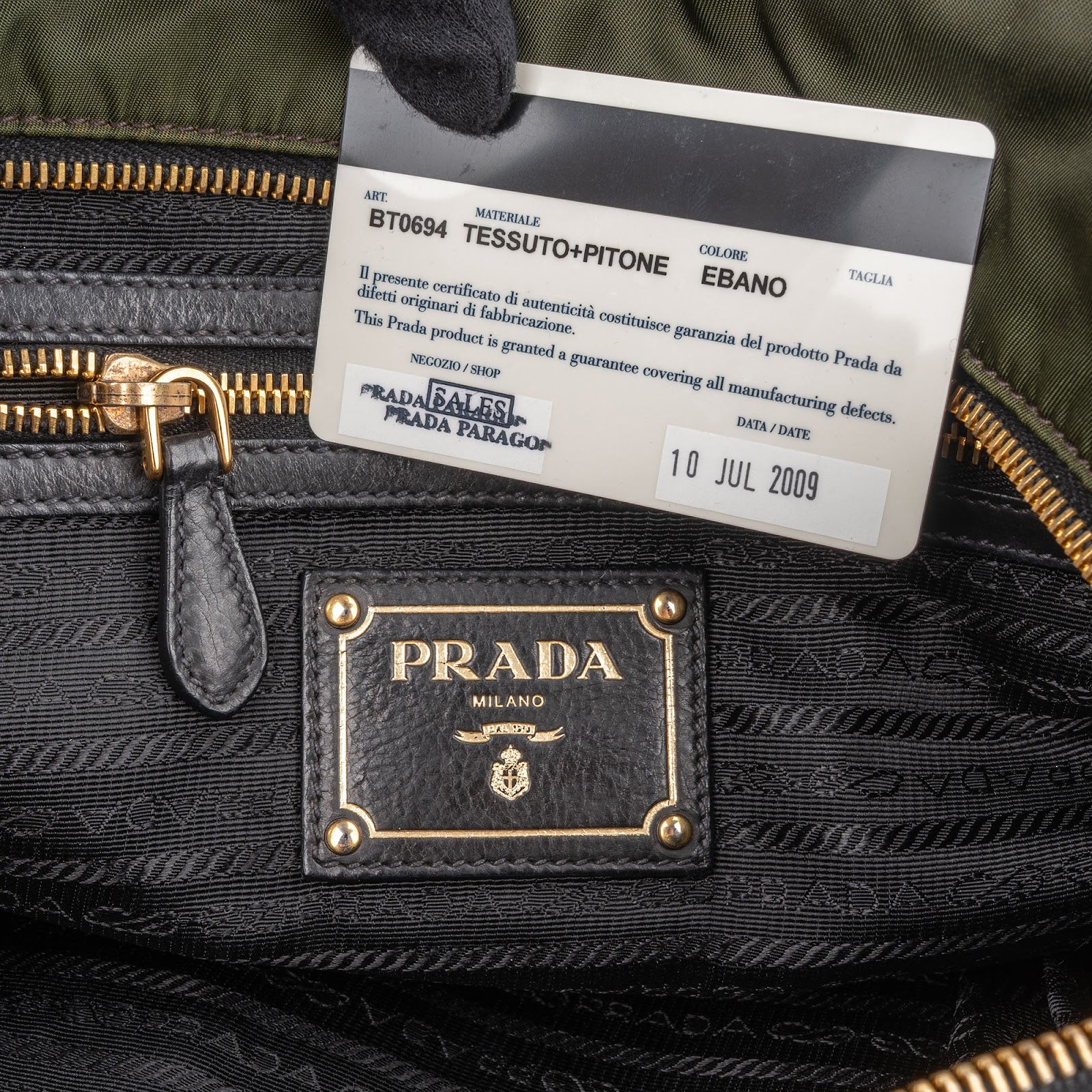 Prada - Python Jeweled Messenger Bag
