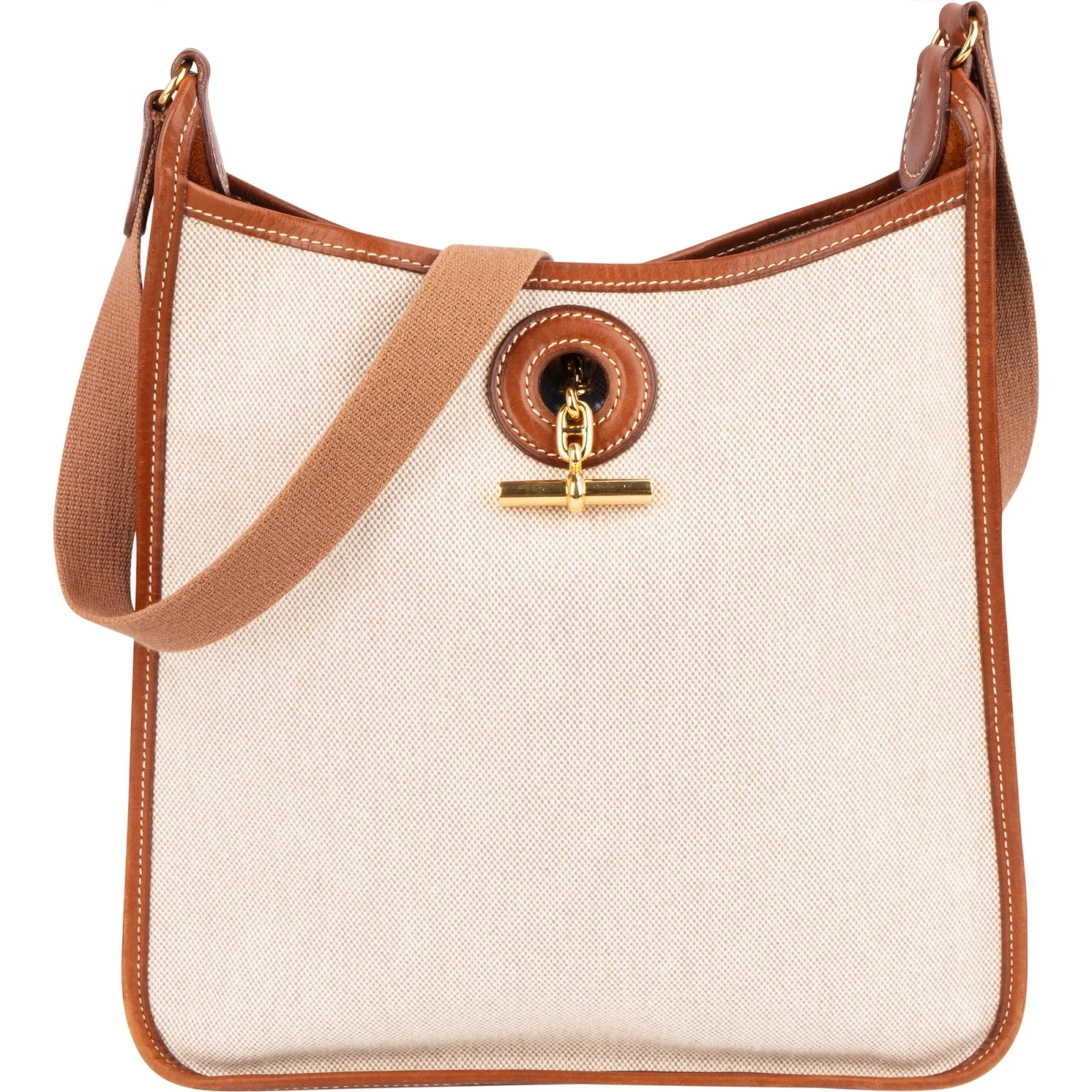 Hermès Toile Vespa PM Shoulder Bag