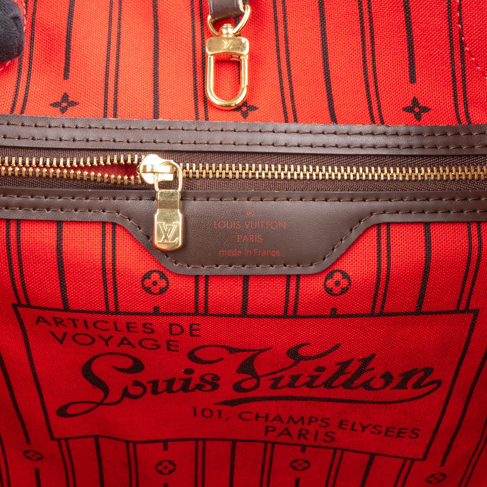 Sac cabas Neverfull GM Louis Vuitton en toile Monogram Damier Ebene