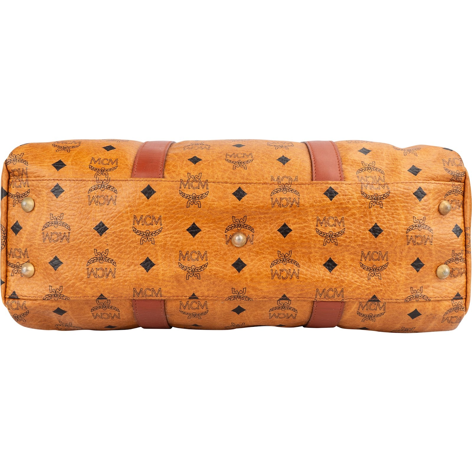 MCM Monogram Visetos Boston Handbag