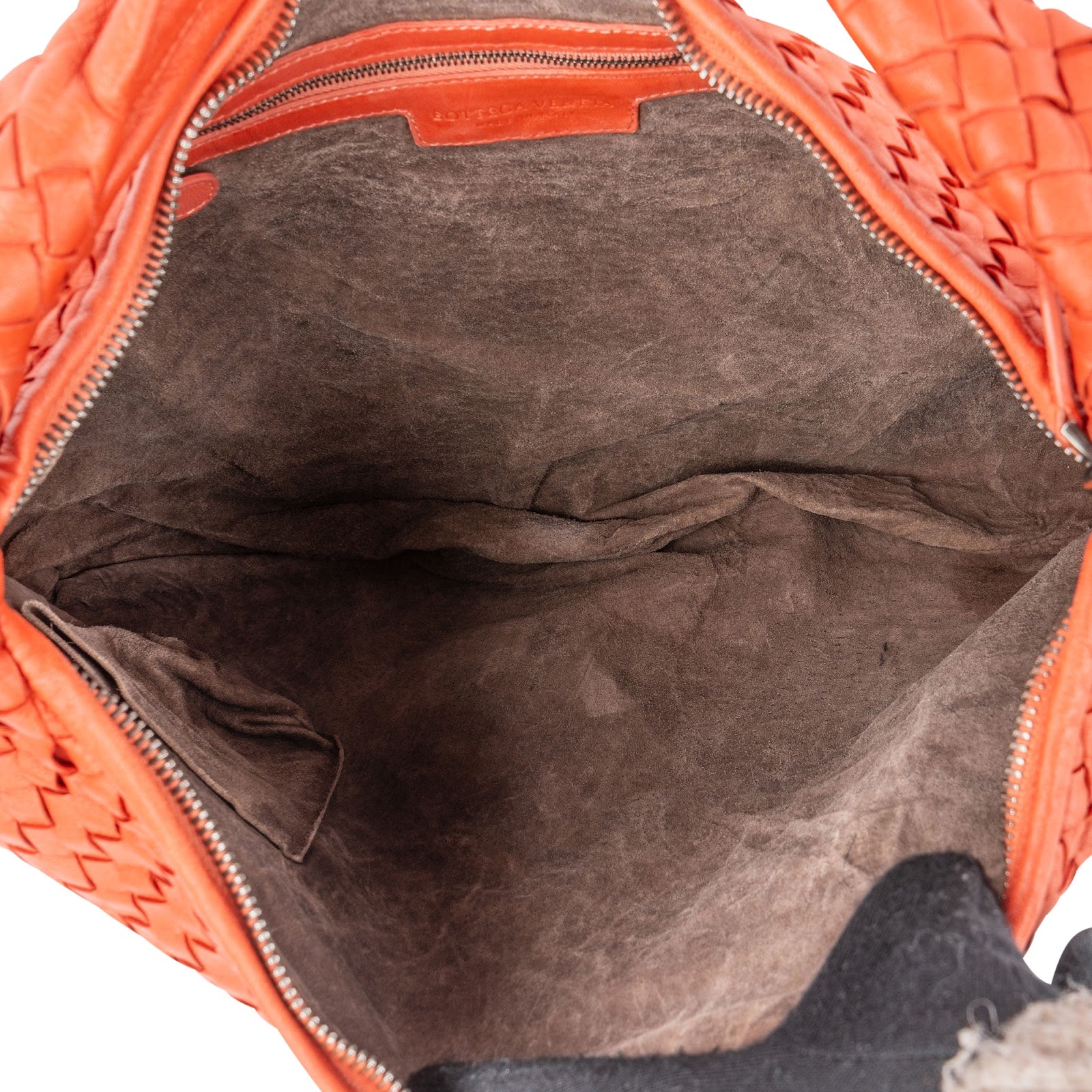 Bottega Red Intrecciato Leather Veneta Belly Hobo Handbag