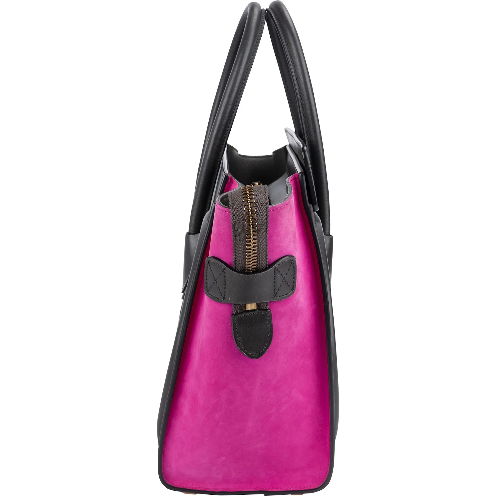 Céline Tricolor Suede Leather Luggage Handbag