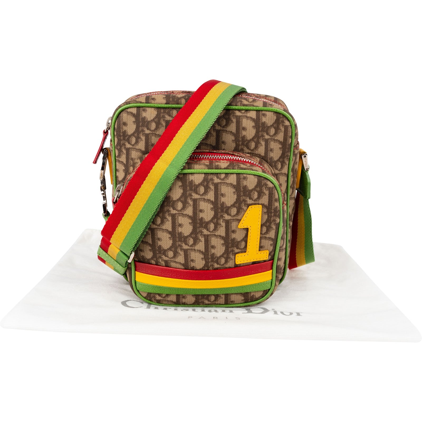 Christian Dior - Trotter Striped Messenger Bag