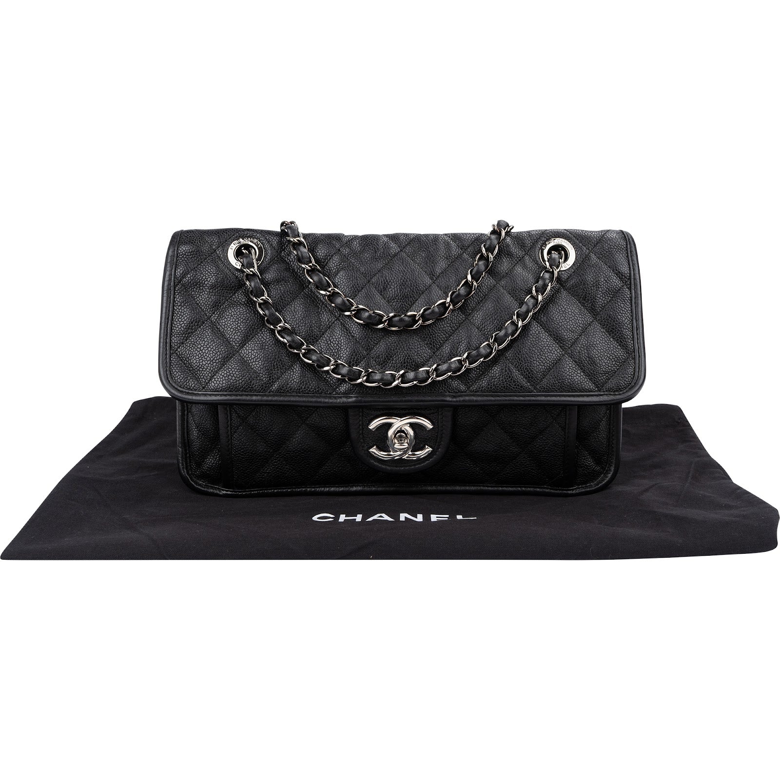 Chanel - Front Pocket Single Flap Schultertasche