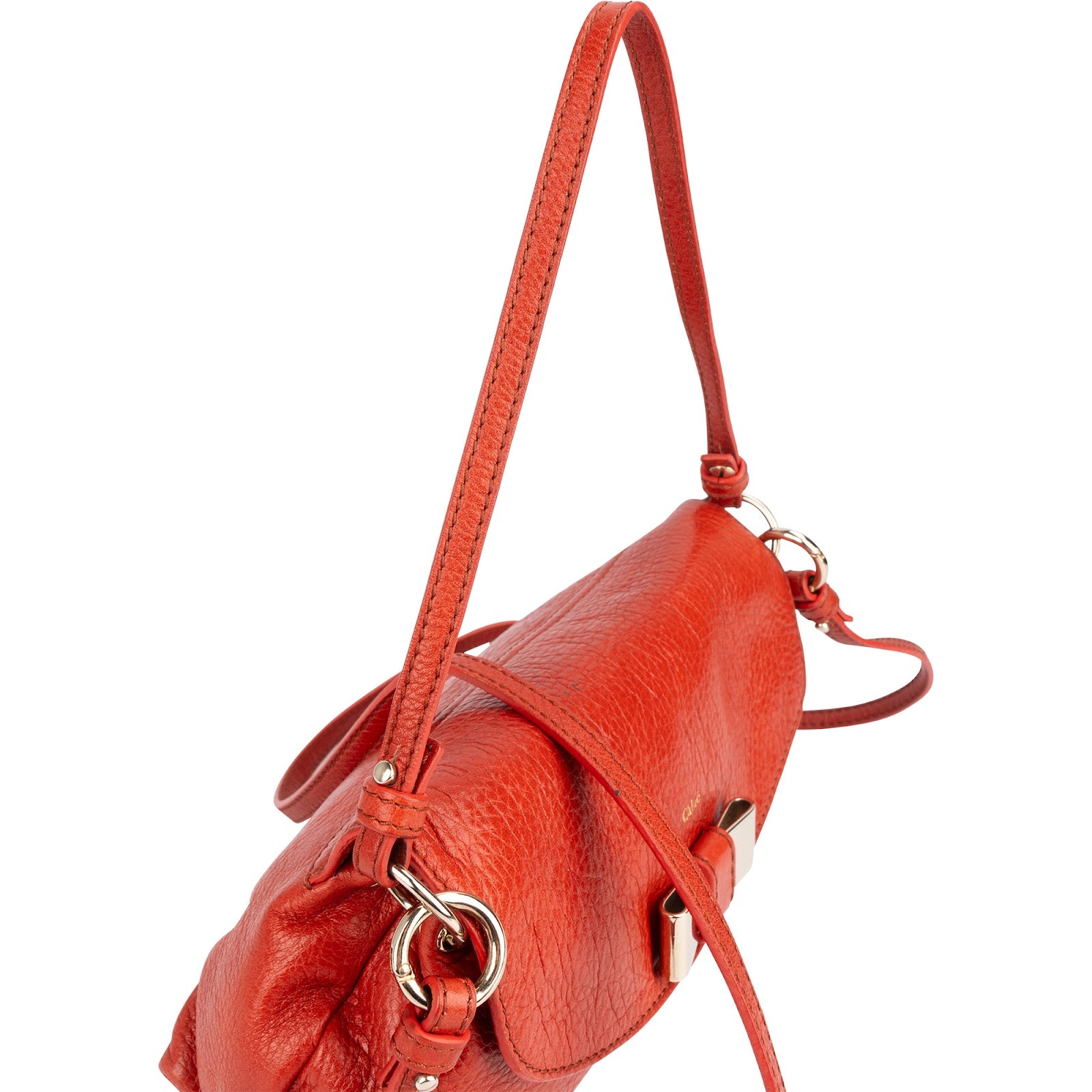Chloé Pebbled Leather Lily Crossbody Handbag