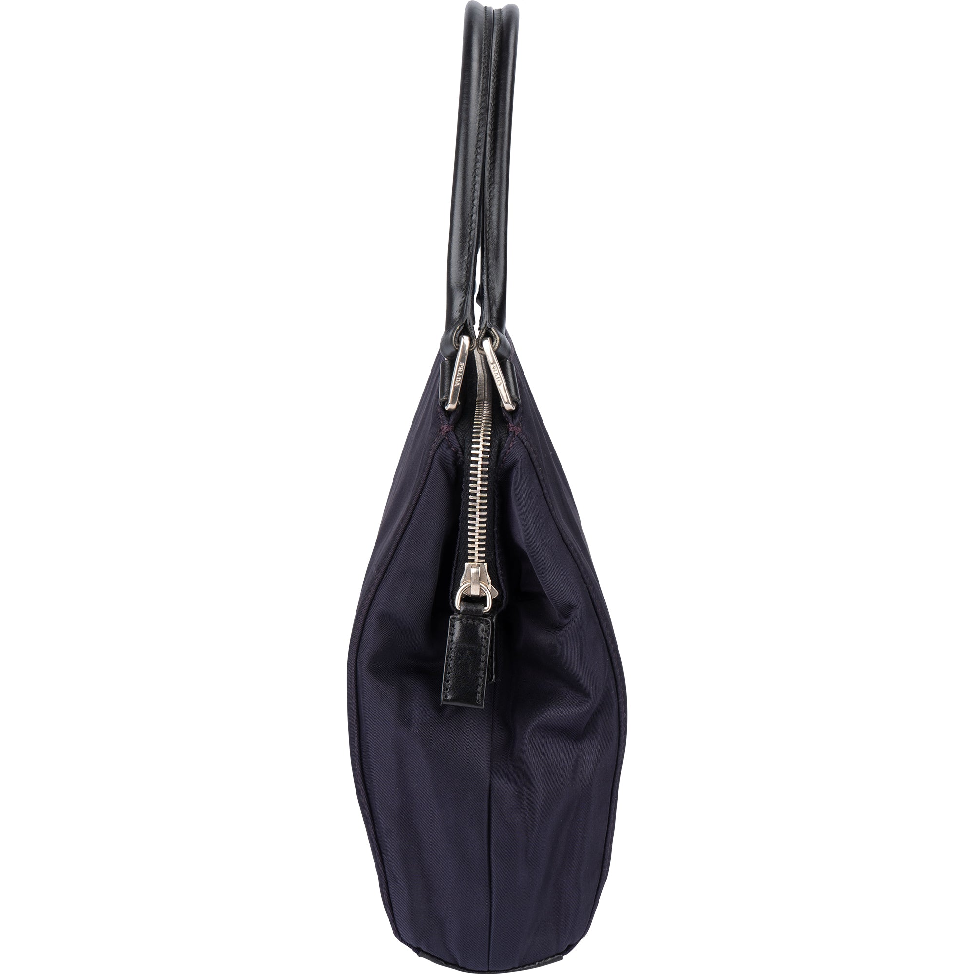 Prada Purple Nylon Triangle Handbag