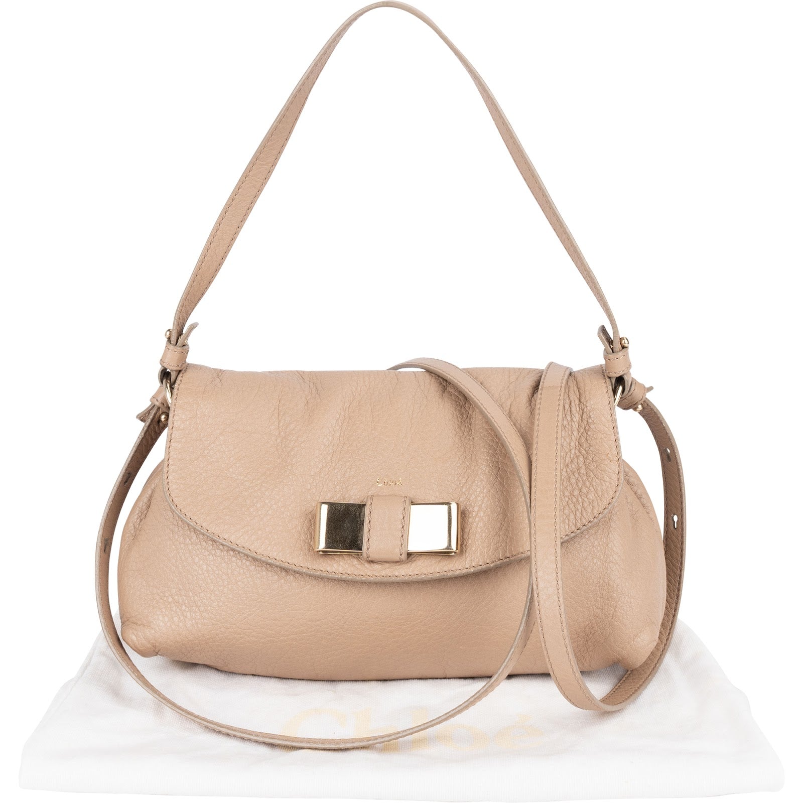 Chloé Grained Leather Lily Crossbody Bag