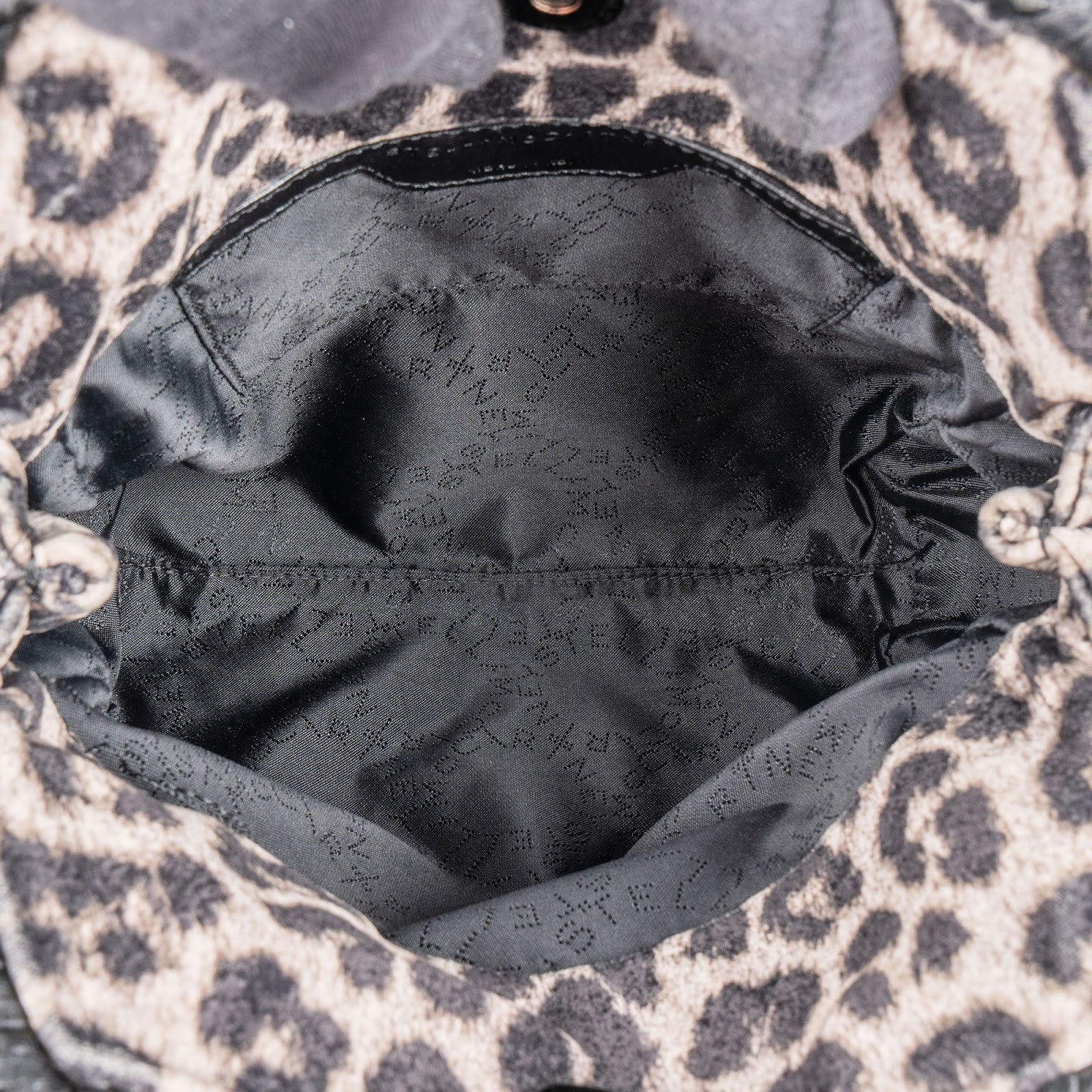Stella McCartney Leopard Fur Print Falabella Tote Crossbody Handbag