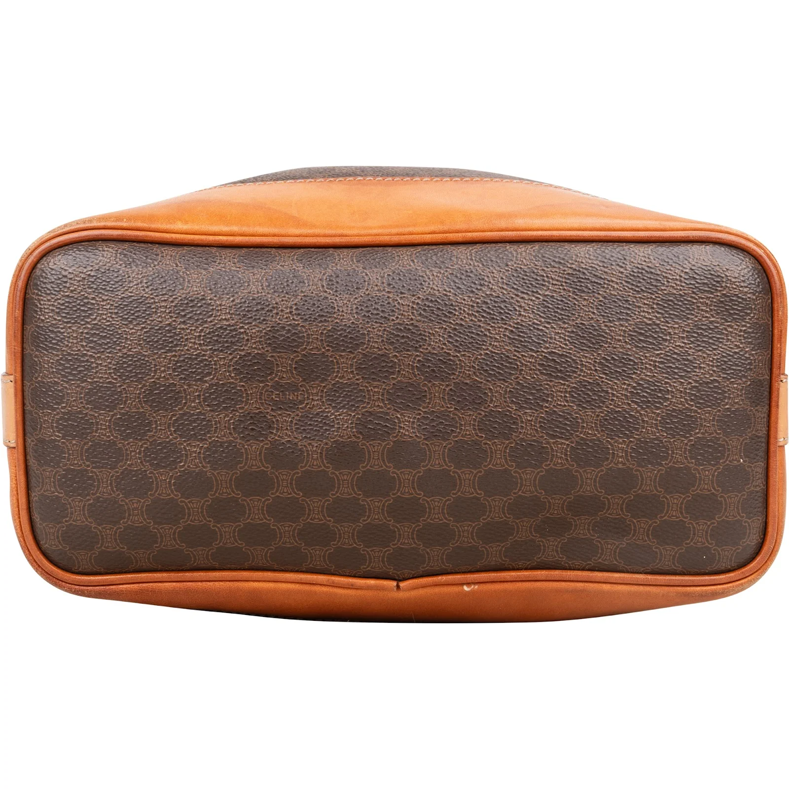 Celine Macadam Canvas Drawstring Bucket Shoulder Bag