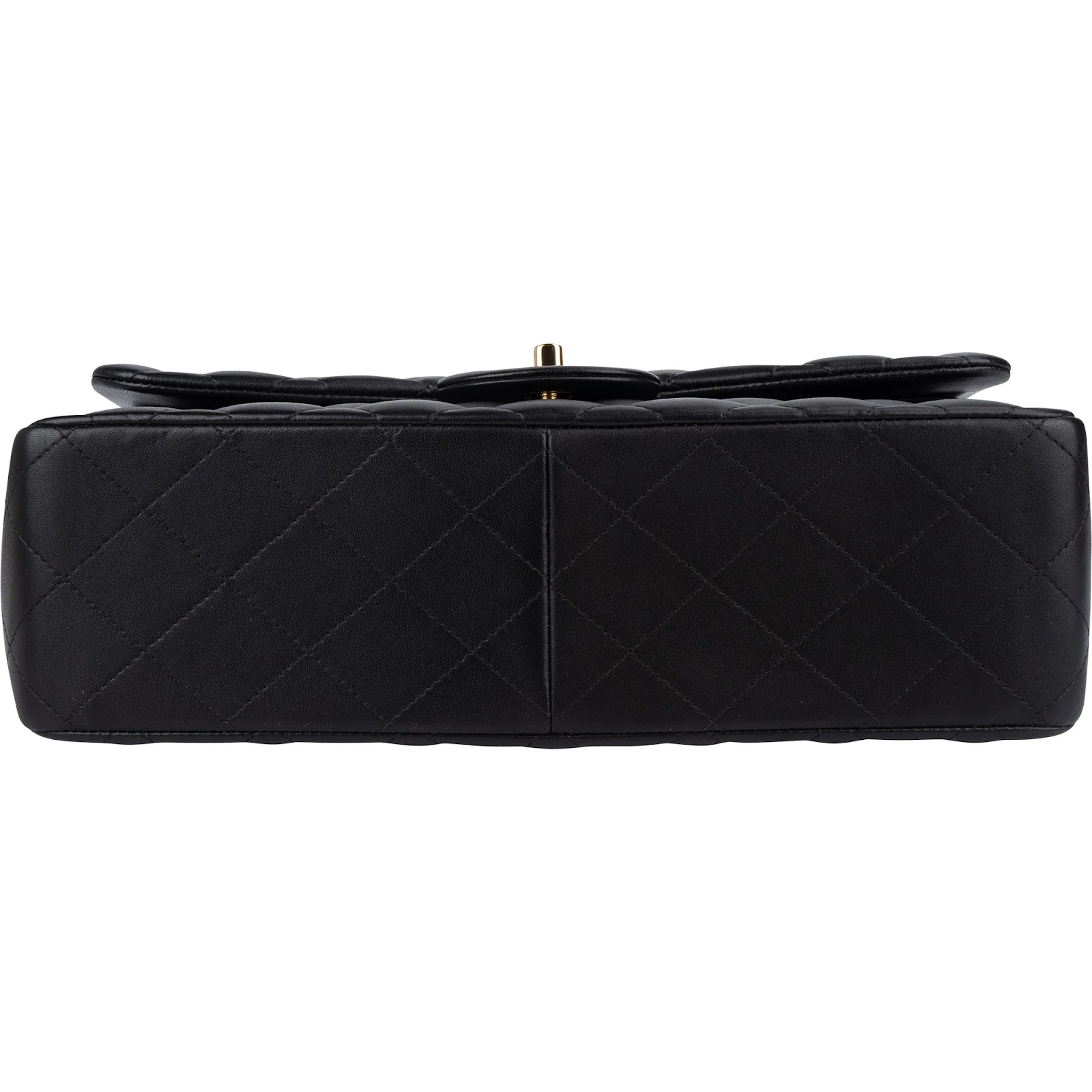 Chanel Quilted Lambskin Jumbo Double Flap Crossbody Bag