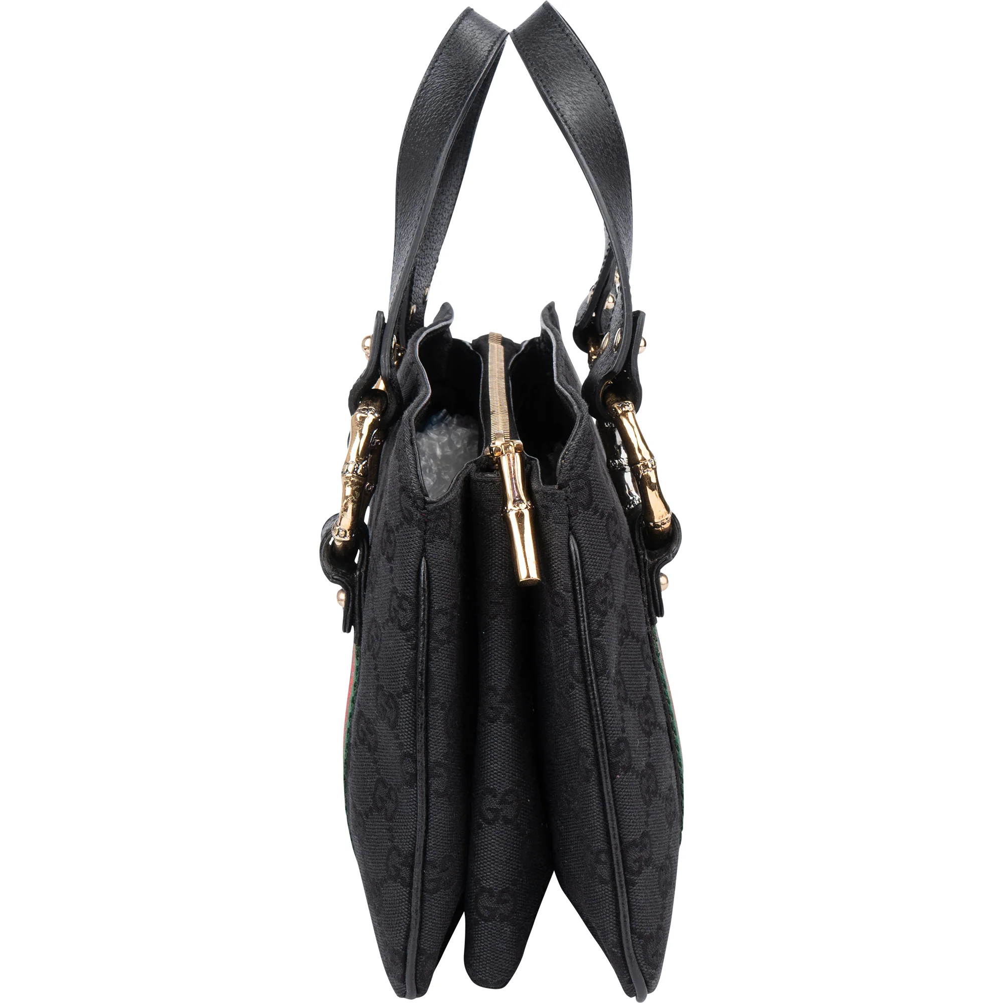 Gucci GG Monogram Bamboo Handbag
