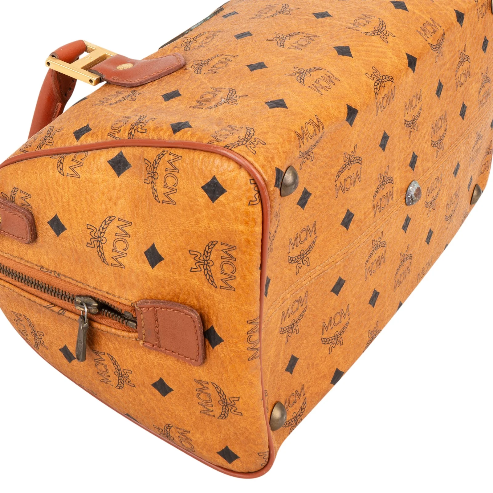 MCM Monogram Visetos Boston Handbag