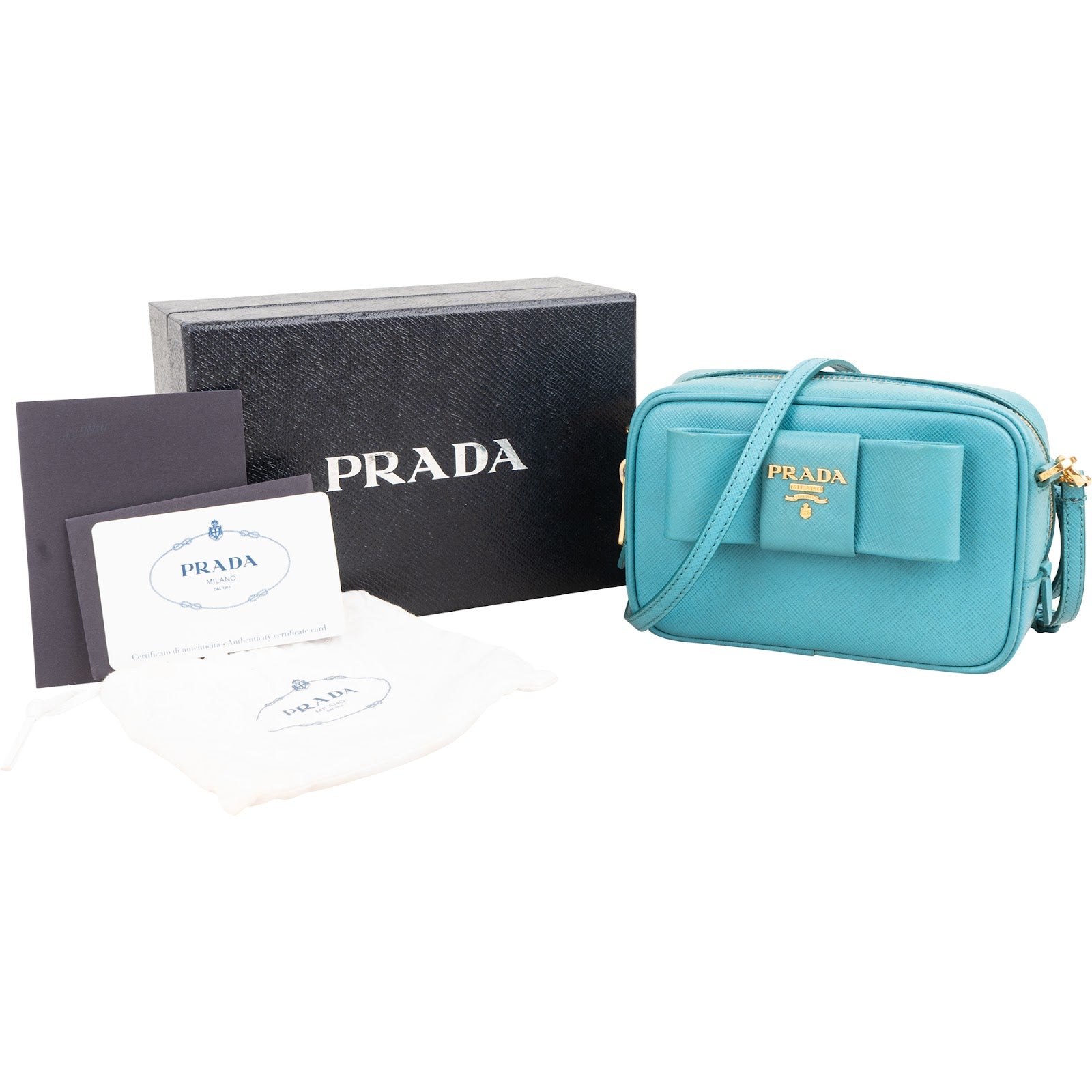 Prada - Fiocco Bow Crossbody Bag