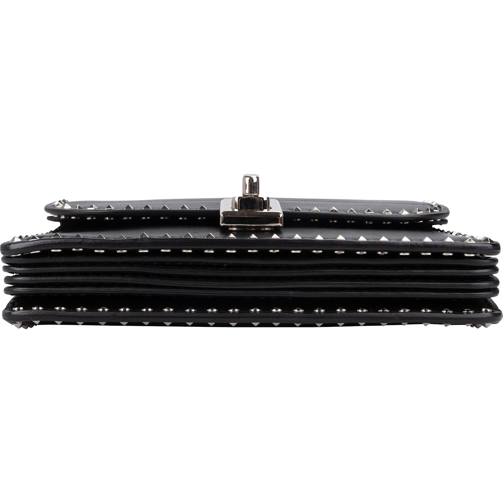 Valentino Garavani Rockstud Multi Pocket Double Flap Turnlock Crossbody Bag