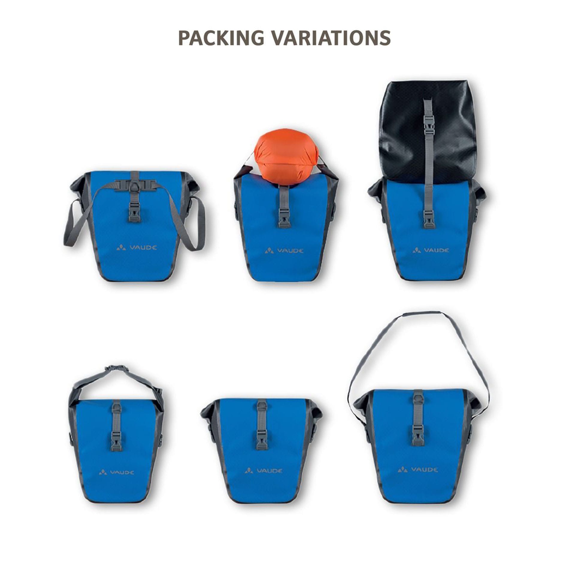 Fahrradtasche Aqua Back Plus Single - fango