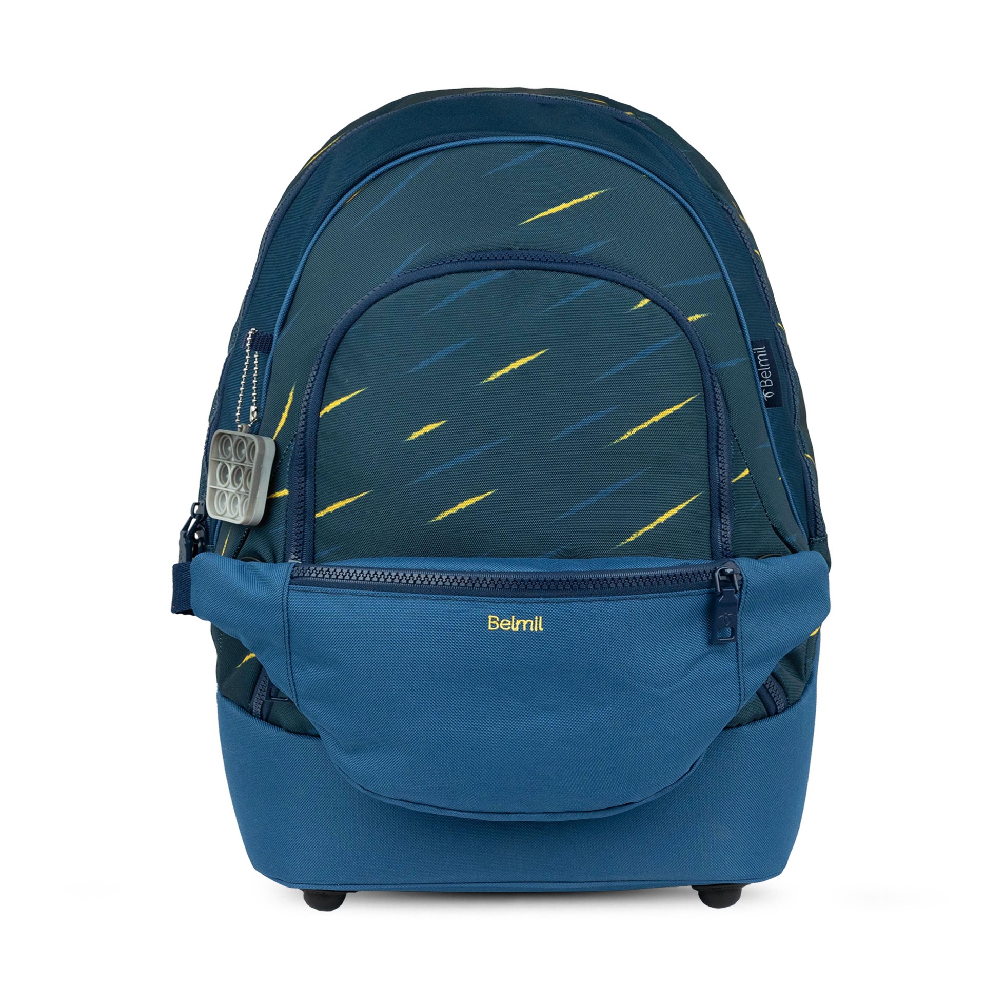 2-IN-1 Schultasche & Gürteltasche 2-teilig - Orion Blue