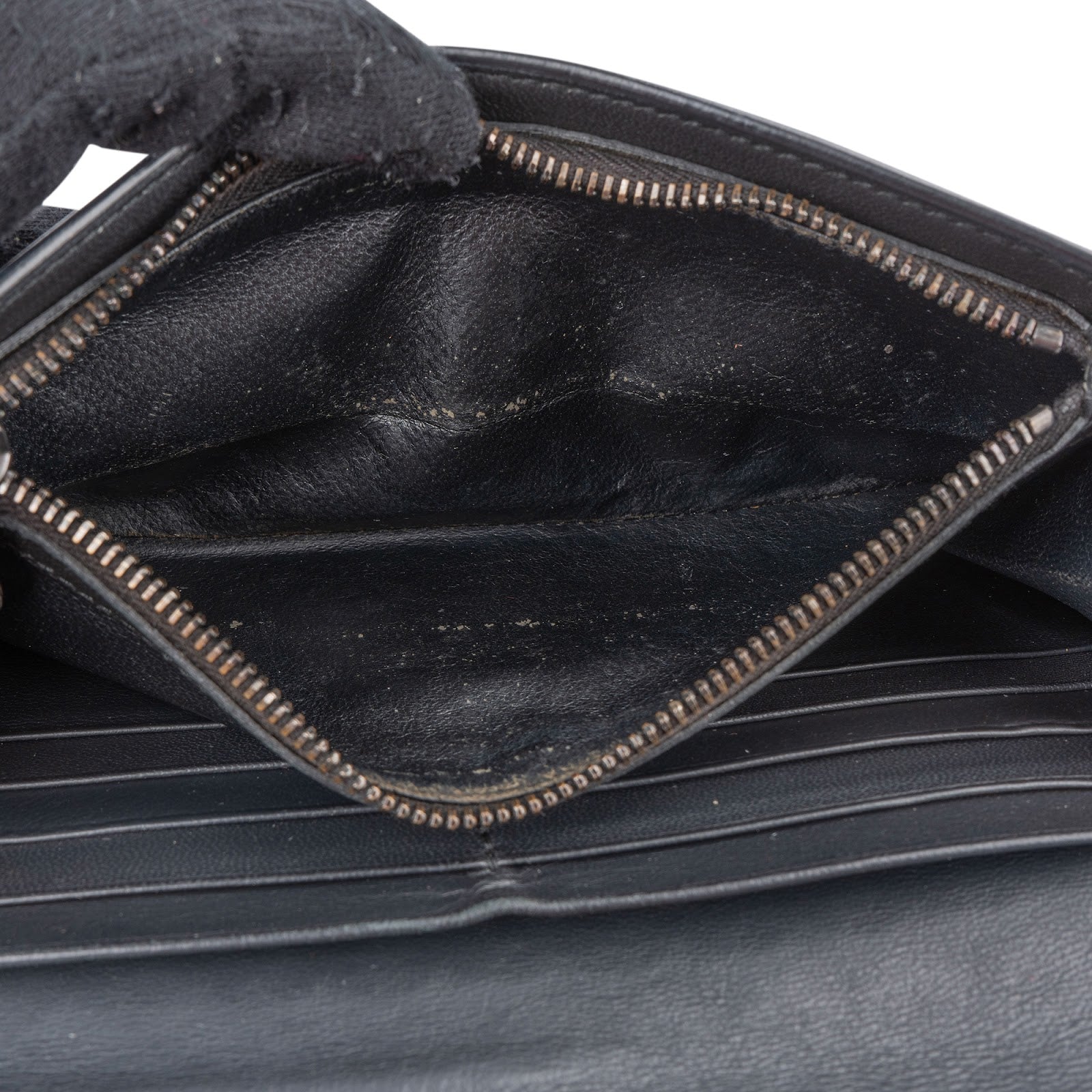 Bottega Veneta Black Intrecciato Leather Continental Wallet