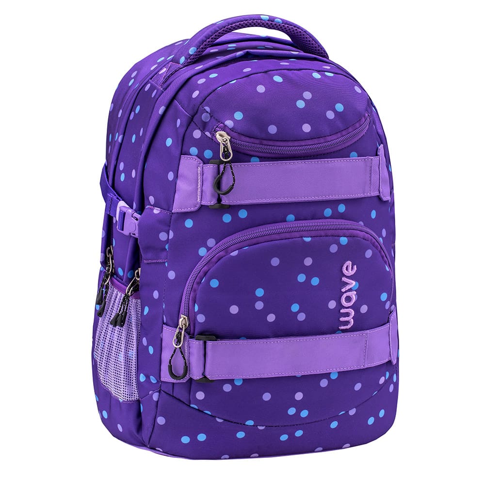 Infinity Rucksack Set 3-teilig - Purple Dots