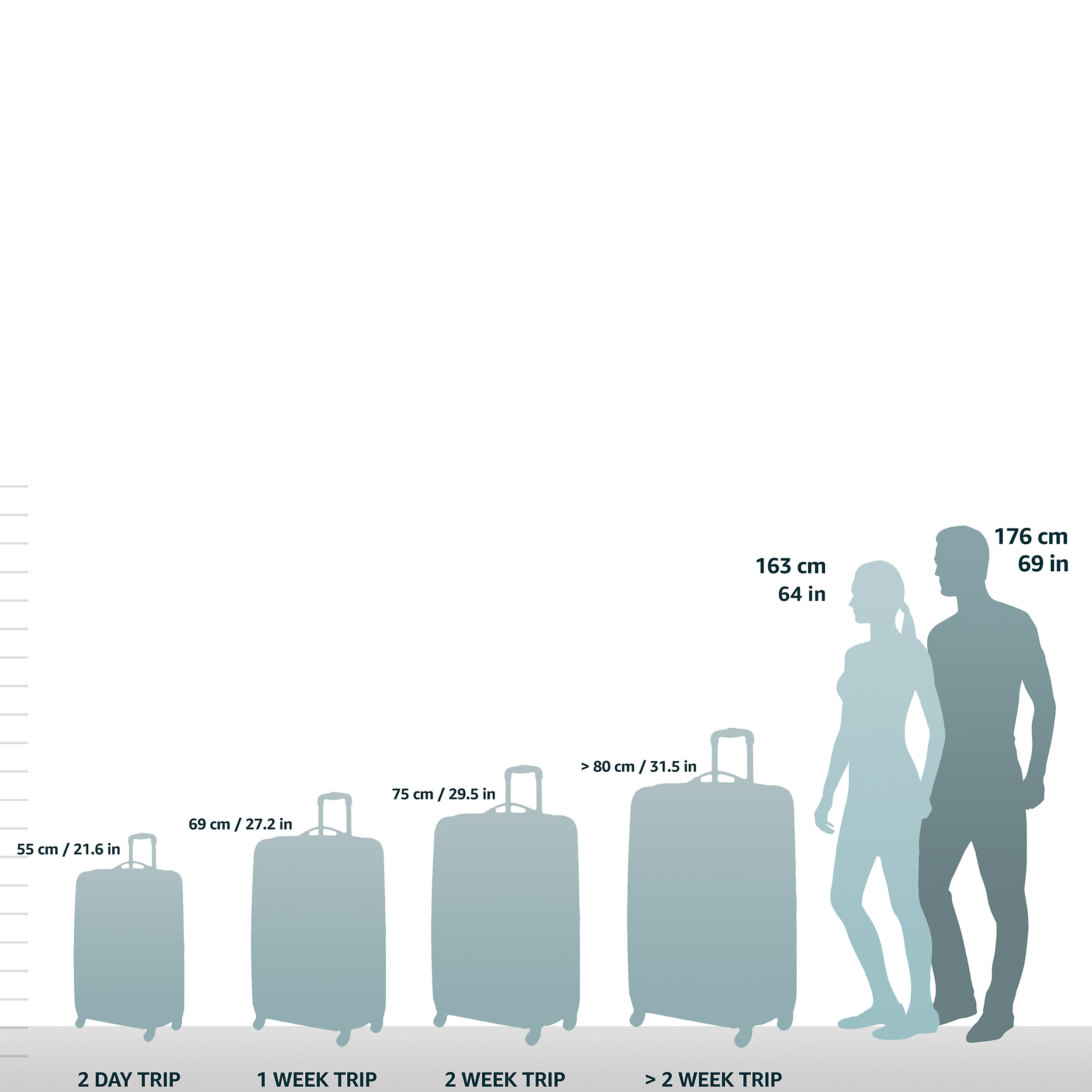 Hand luggage trolley with 4 wheels 55 cm Slim Expandable Maxlite 5 39 liters