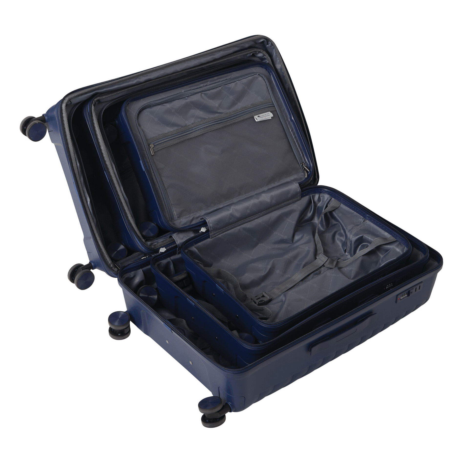 Sydney Kofferset mit 4 Rollen Gr. L/M/S - navy blau