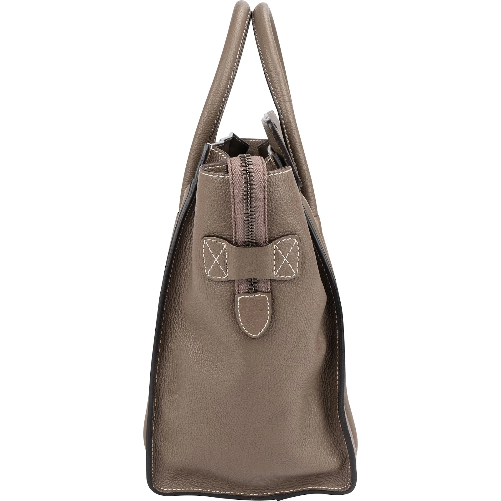 Céline Grained Leather Luggage Handbag
