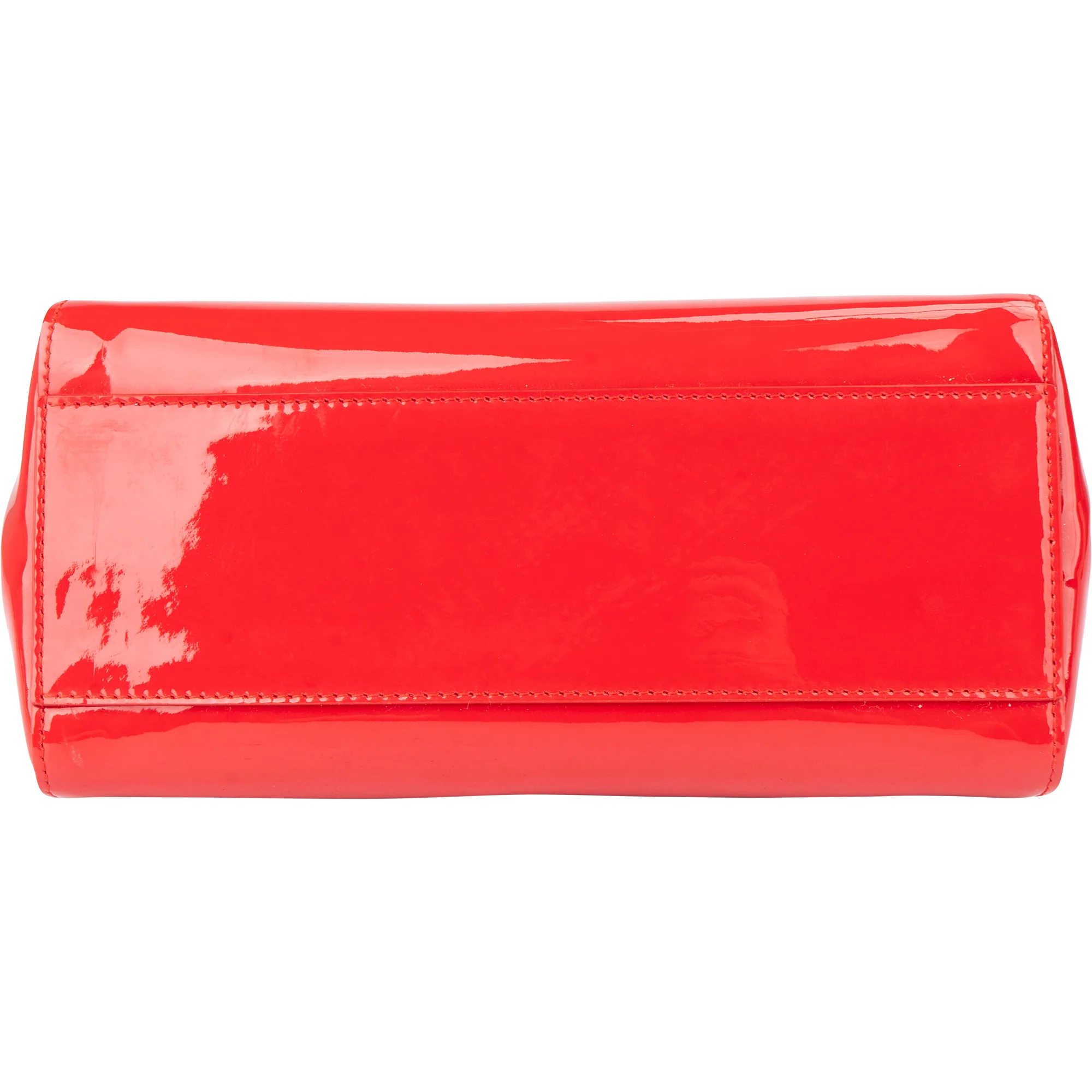 Fendi Red Patent Leather Peekaboo Handbag