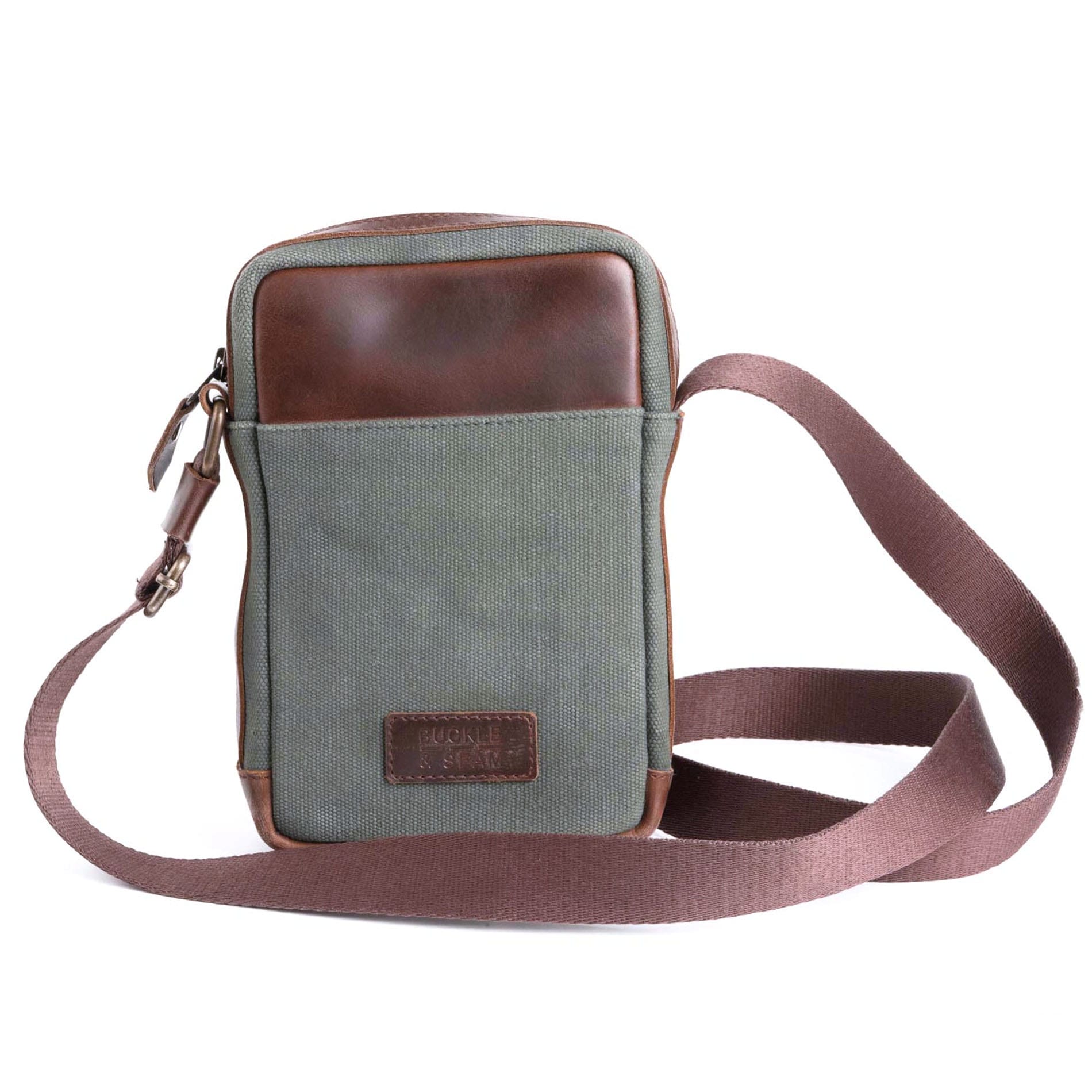 Crossbody Bag Runner Canvas - GREEN/BLU