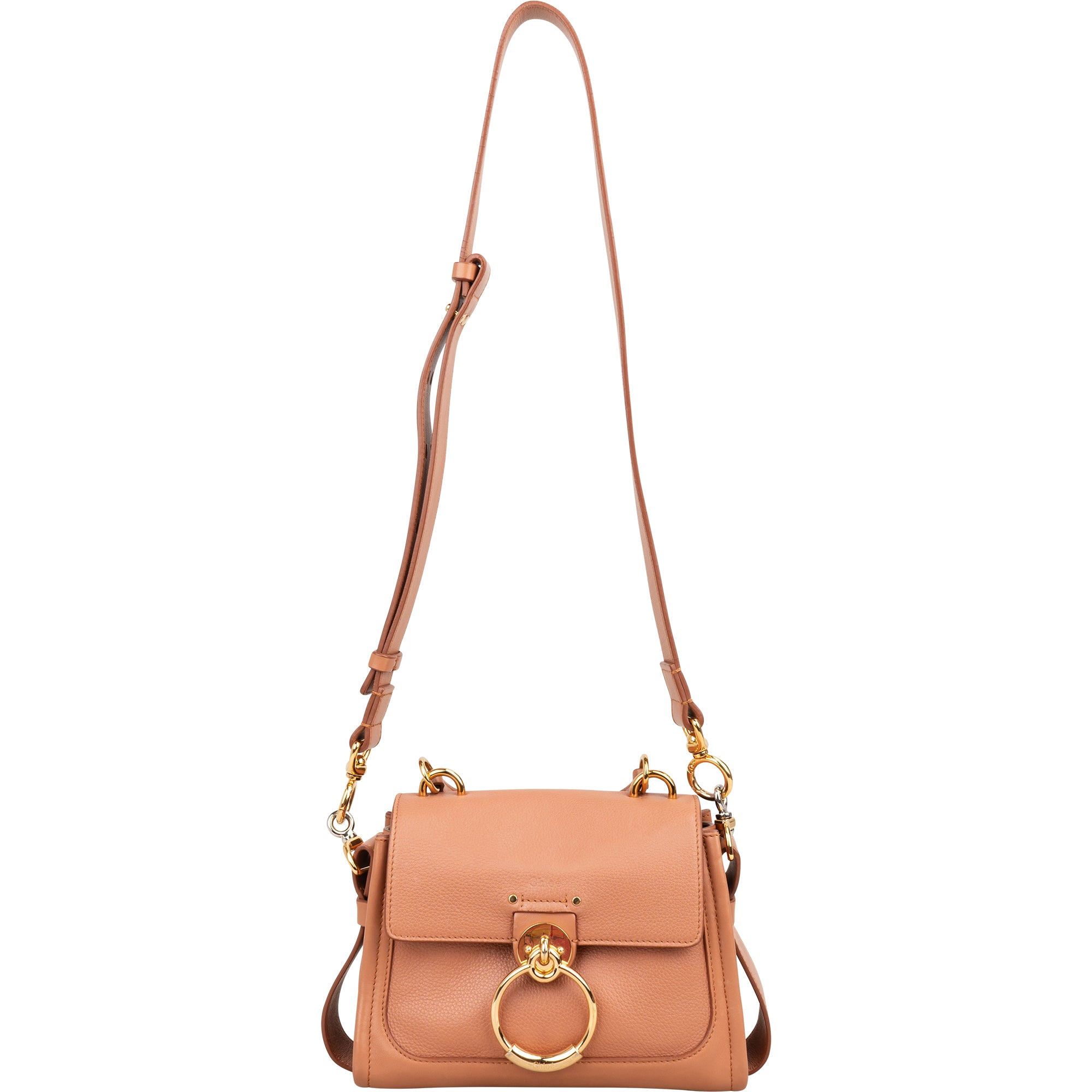 Petit sac à bandoulière « Tess » de Chloé en cuir de veau grainé