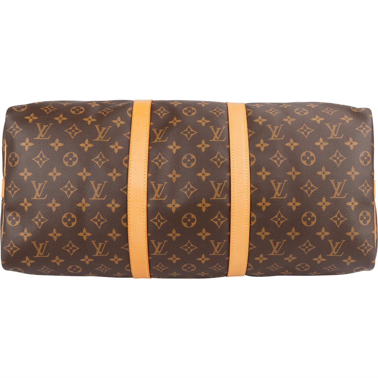 Louis Vuitton Monogram Canvas Keepall 50 Shoulder Strap Travel Bag