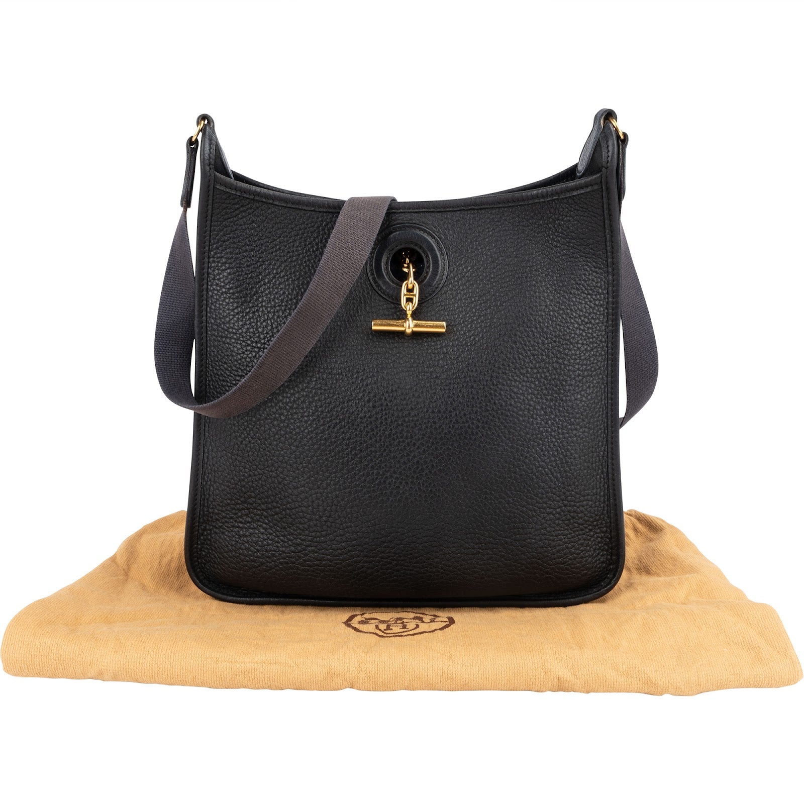 Hermès Taurillon Clemence Leather Vespa Crossbody Bag