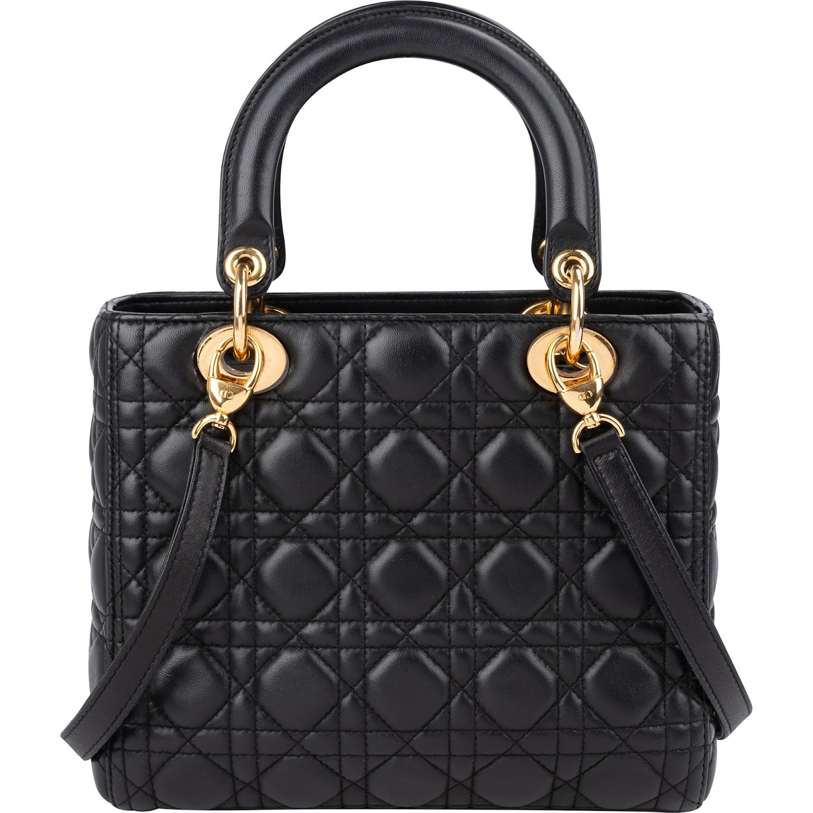 Christian Dior Quilted Lambskin Lady Dior Handbag