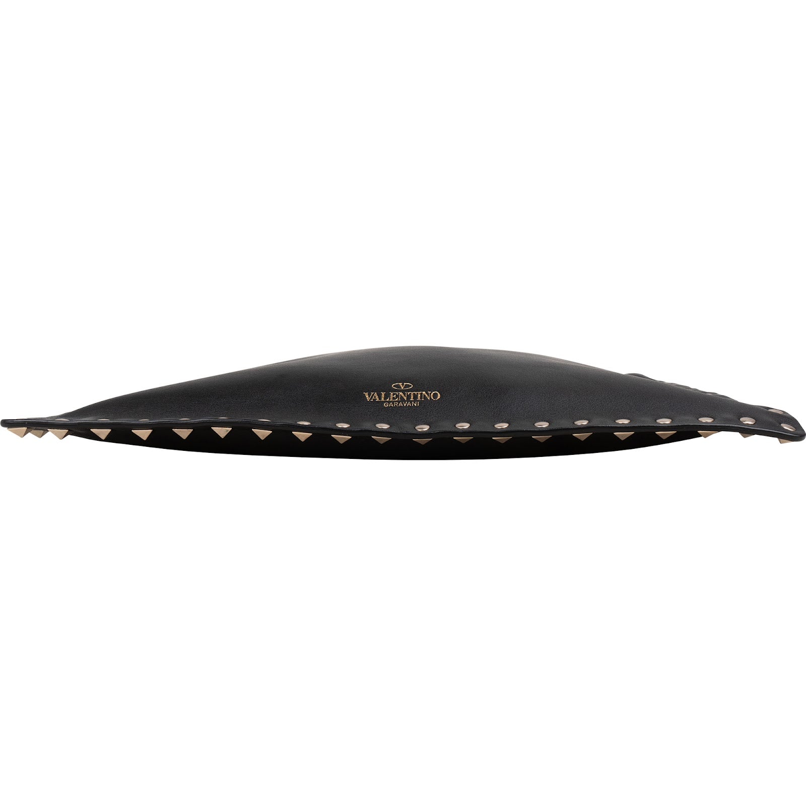 Valentino zwarte leren Rockstud-clutch