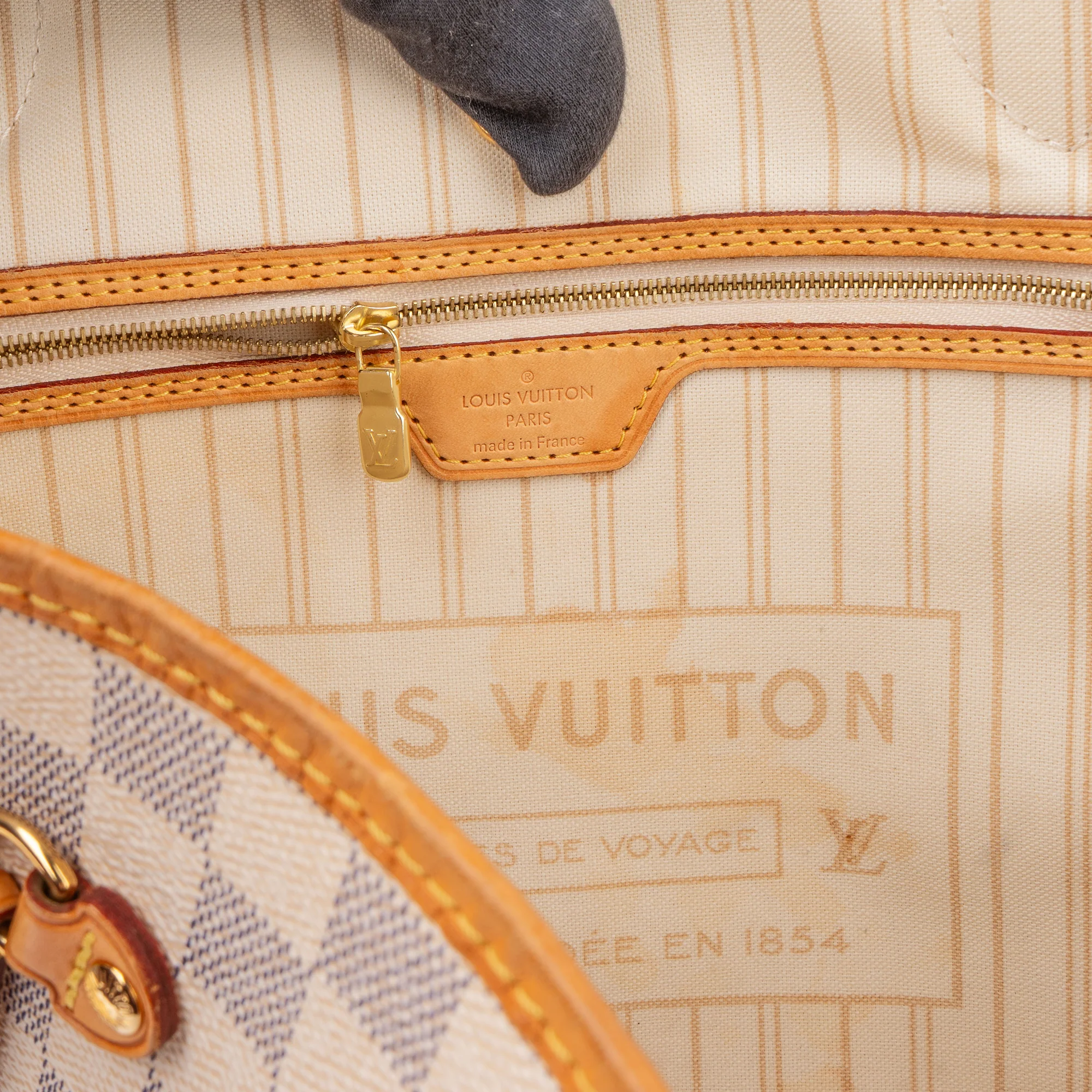 Louis Vuitton Damier Azur Monogram Neverfull GM Shopper