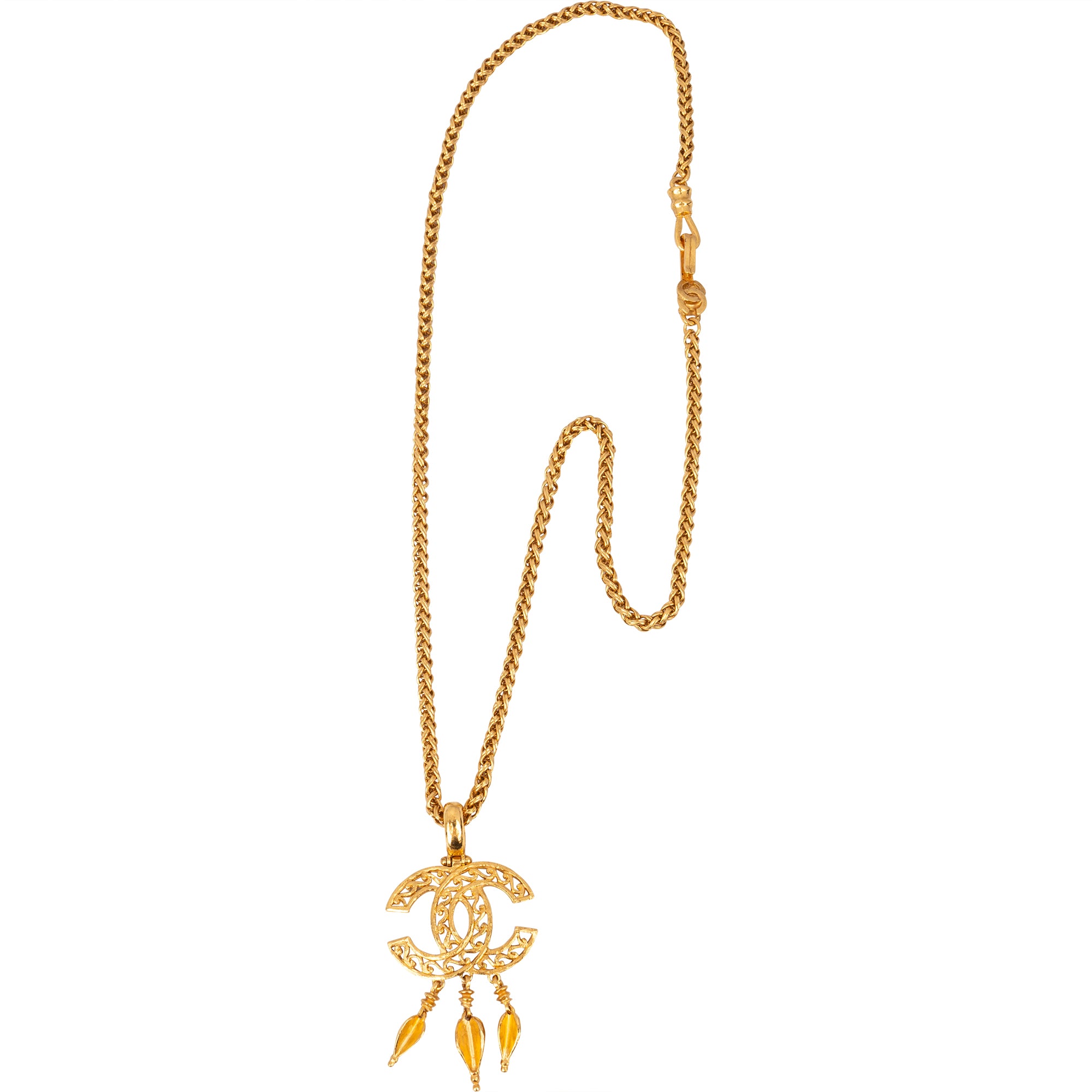Chanel Golden CC Longo Necklace