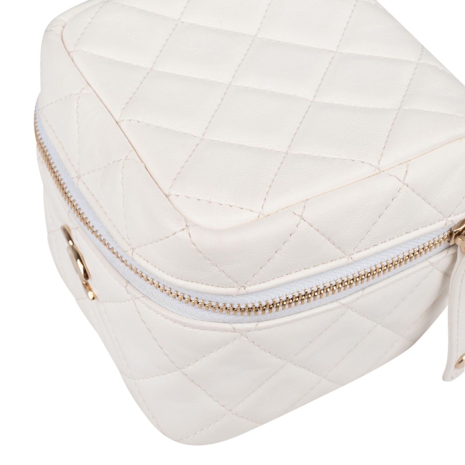 Chanel Quilted Lambskin Small Vanity Chain Handbag