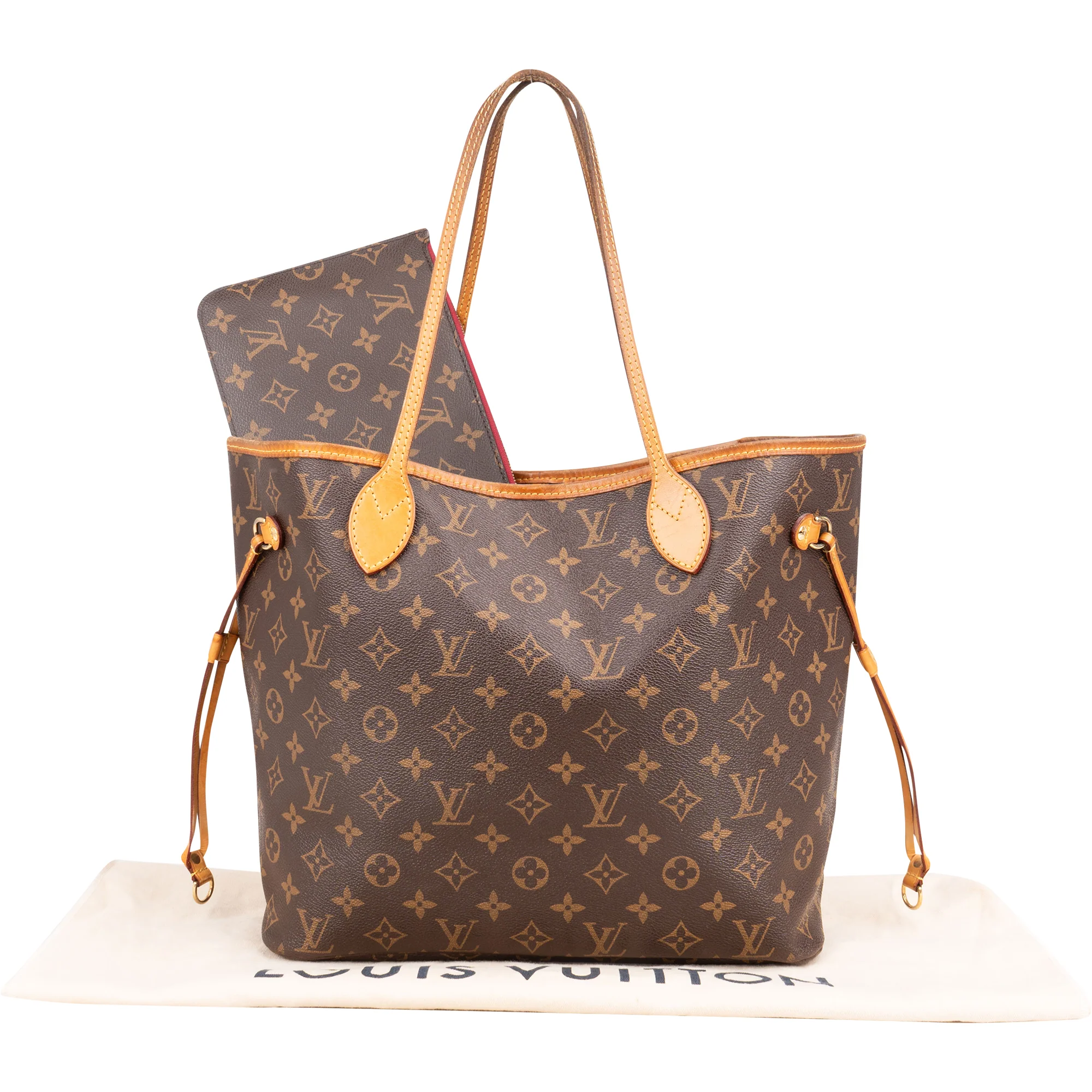 Louis Vuitton Canvas Monogram Neverfull MM Shopper