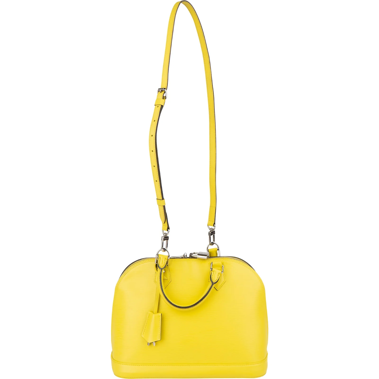 Louis Vuitton Yellow Epi Leather Alma PM Handbag