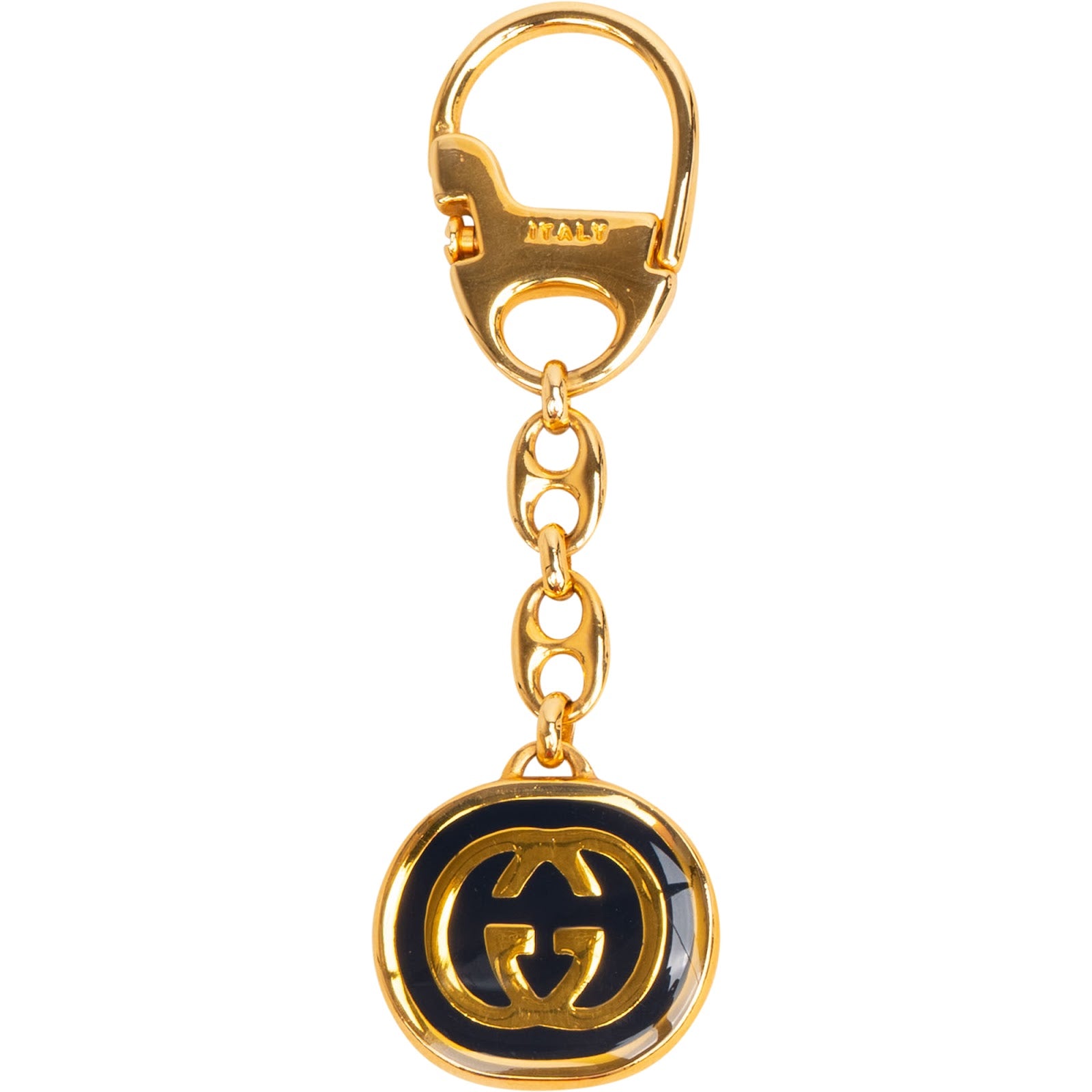 Gucci Vintage Interlocking G Enamel Schlüsselanhänger
