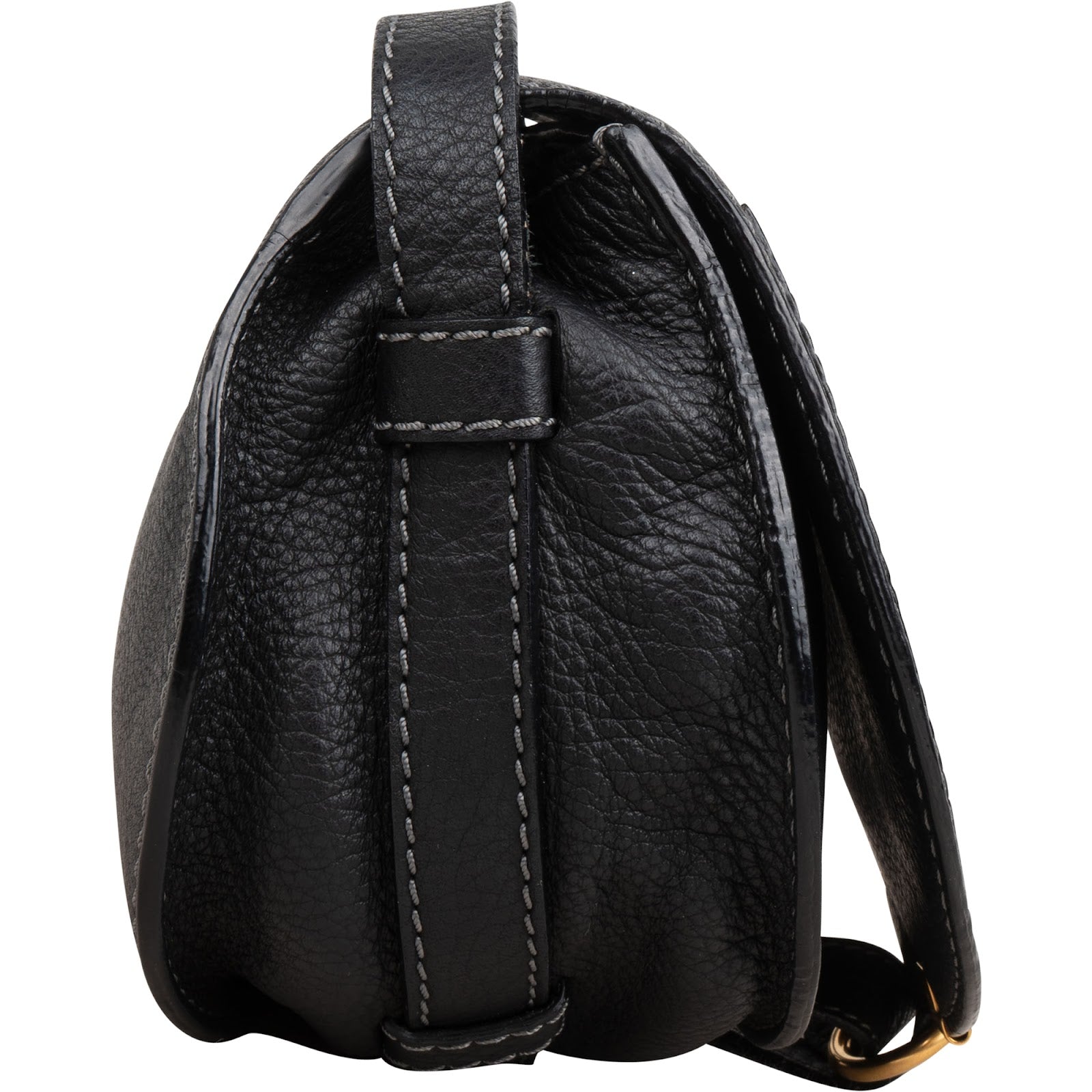 Chloé Grained Calfskin Marcie Mini Saddle Crossbody Bag
