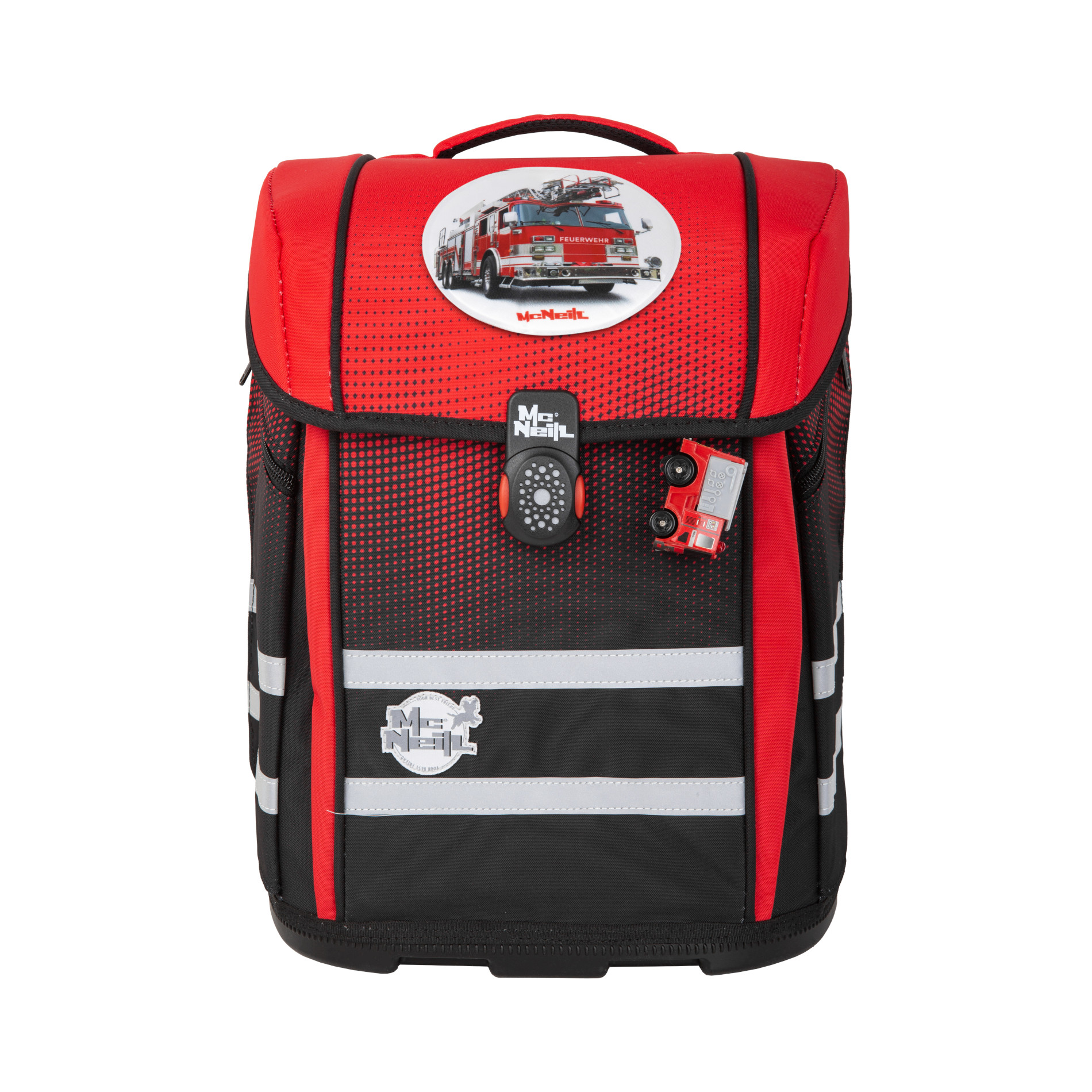 McNeill Schulranzen-Set PERFECTO 5tlg. - Gradient Cranberry