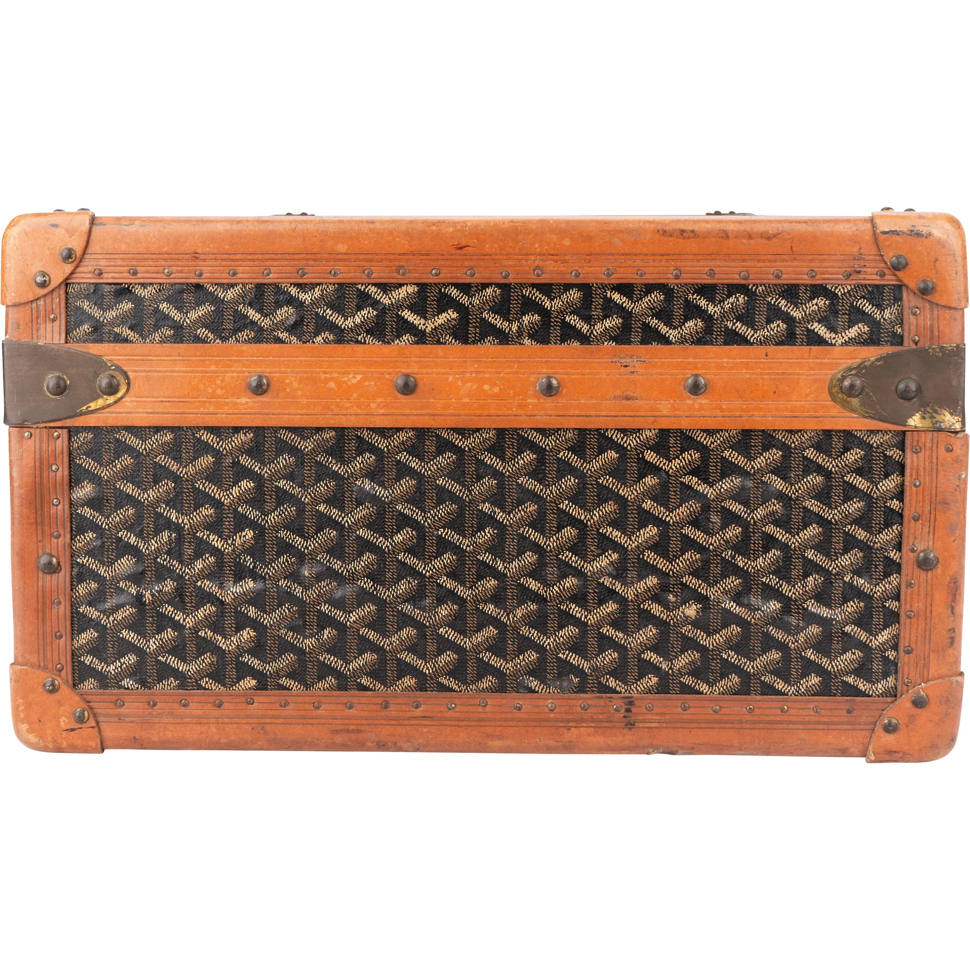 Goyard Goyardine Monogram 1900s Koffer Malle