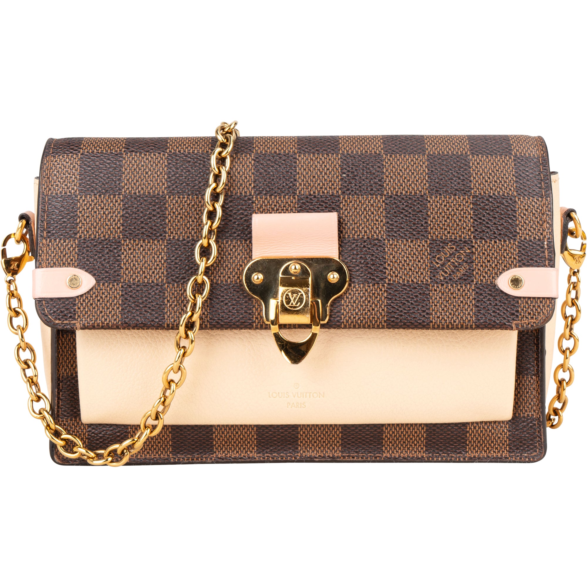Louis Vuitton Damier Ebene Monogram Vavin Chain Crossbody Bag