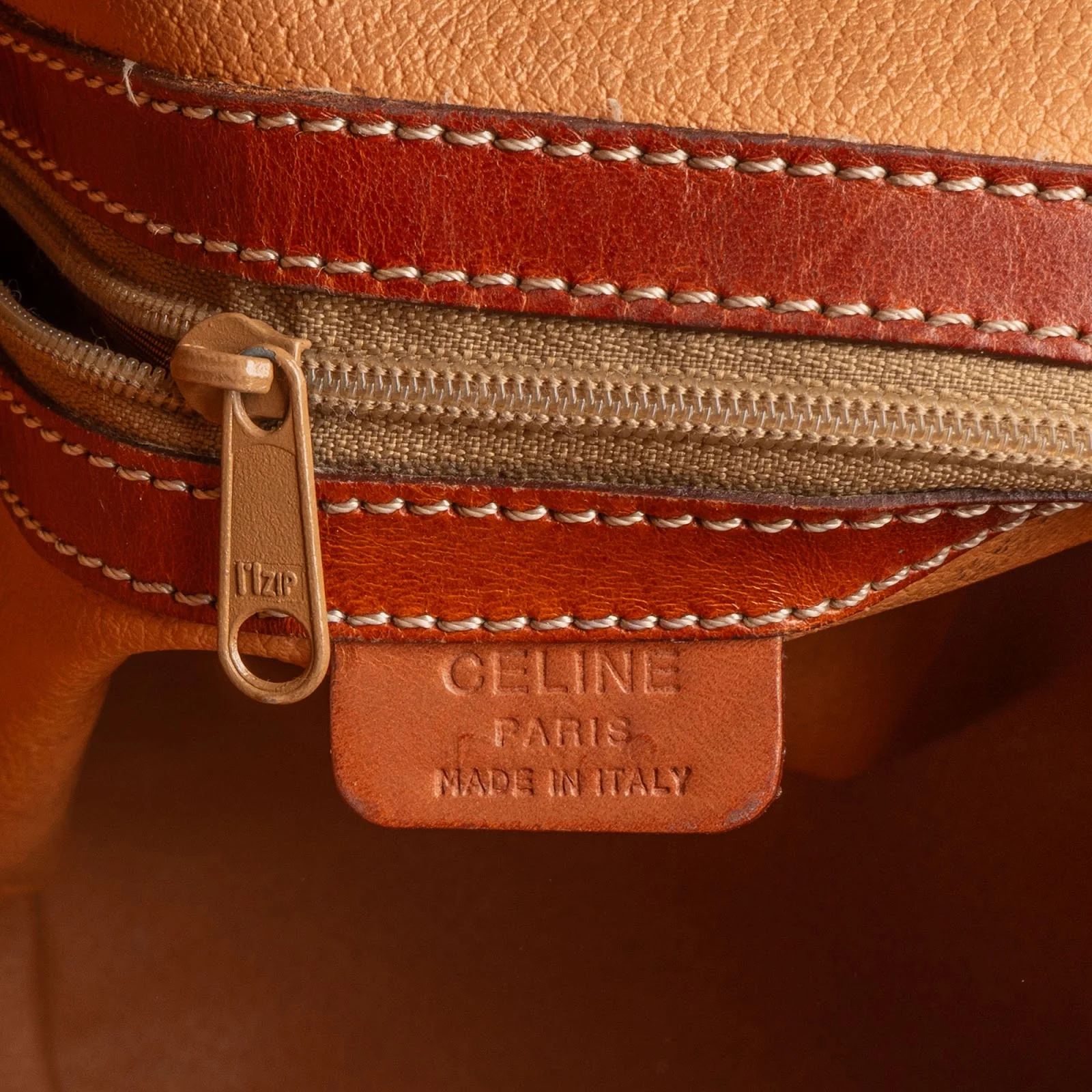 Celine Macadam Canvas Drawstring Bucket Crossbody Bag